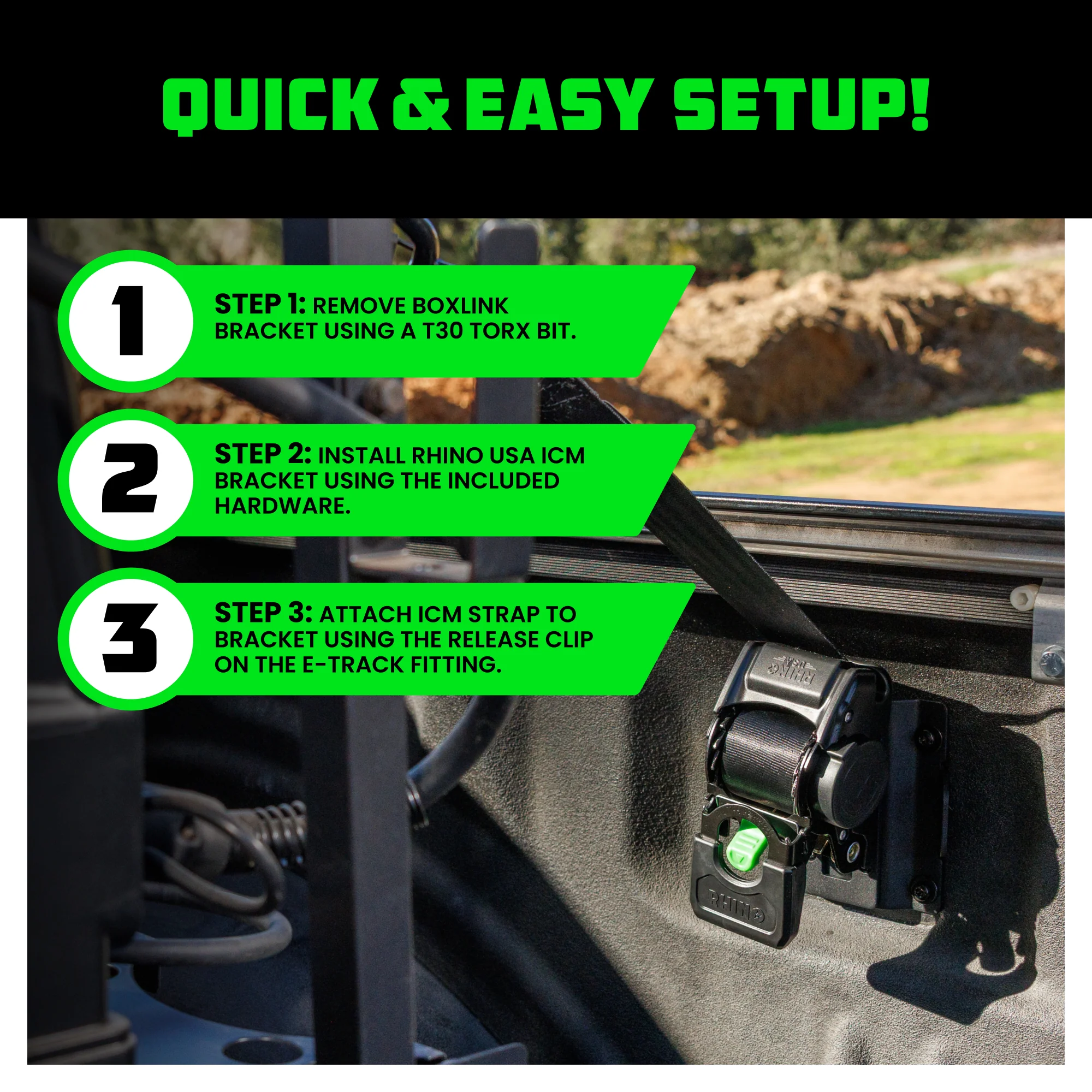 Bed-Mounted Retractable Ratchet Straps (Ford Trucks) - Image 11