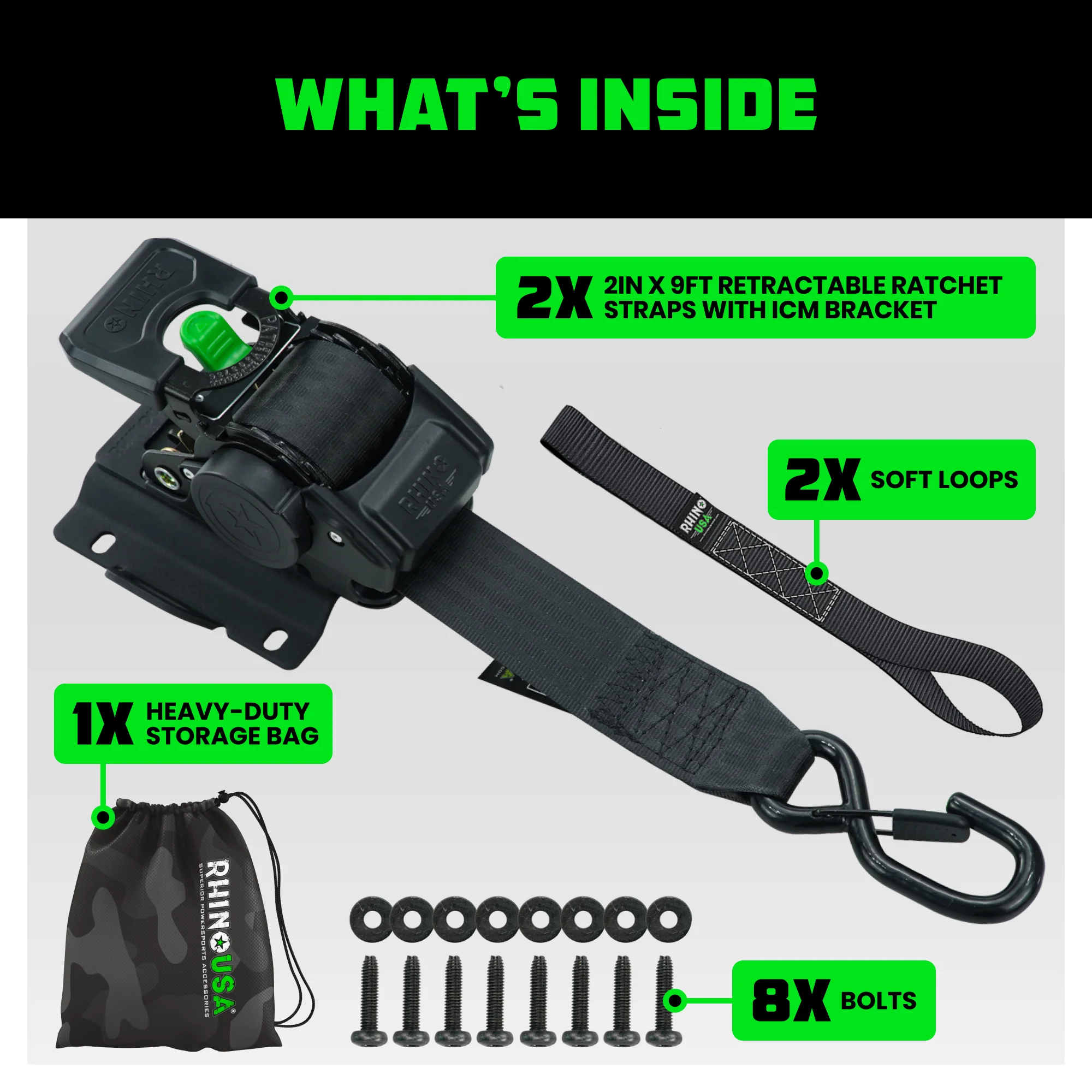 Bed-Mounted Retractable Ratchet Straps (Ford Trucks) - Image 15