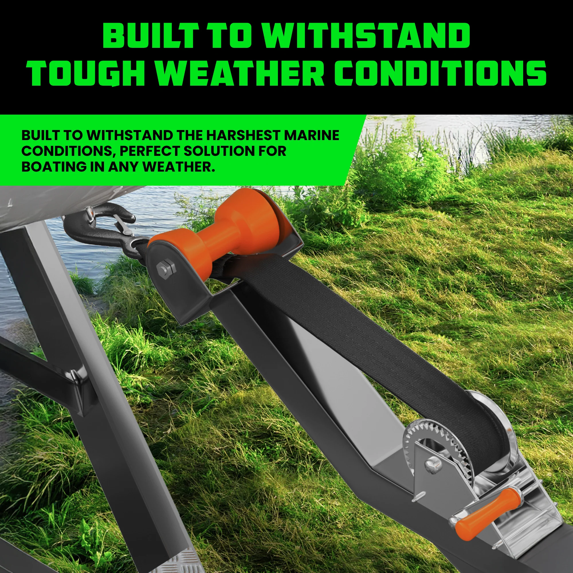 2" x 20' Boat Winch Strap w/ Hook - Image 11