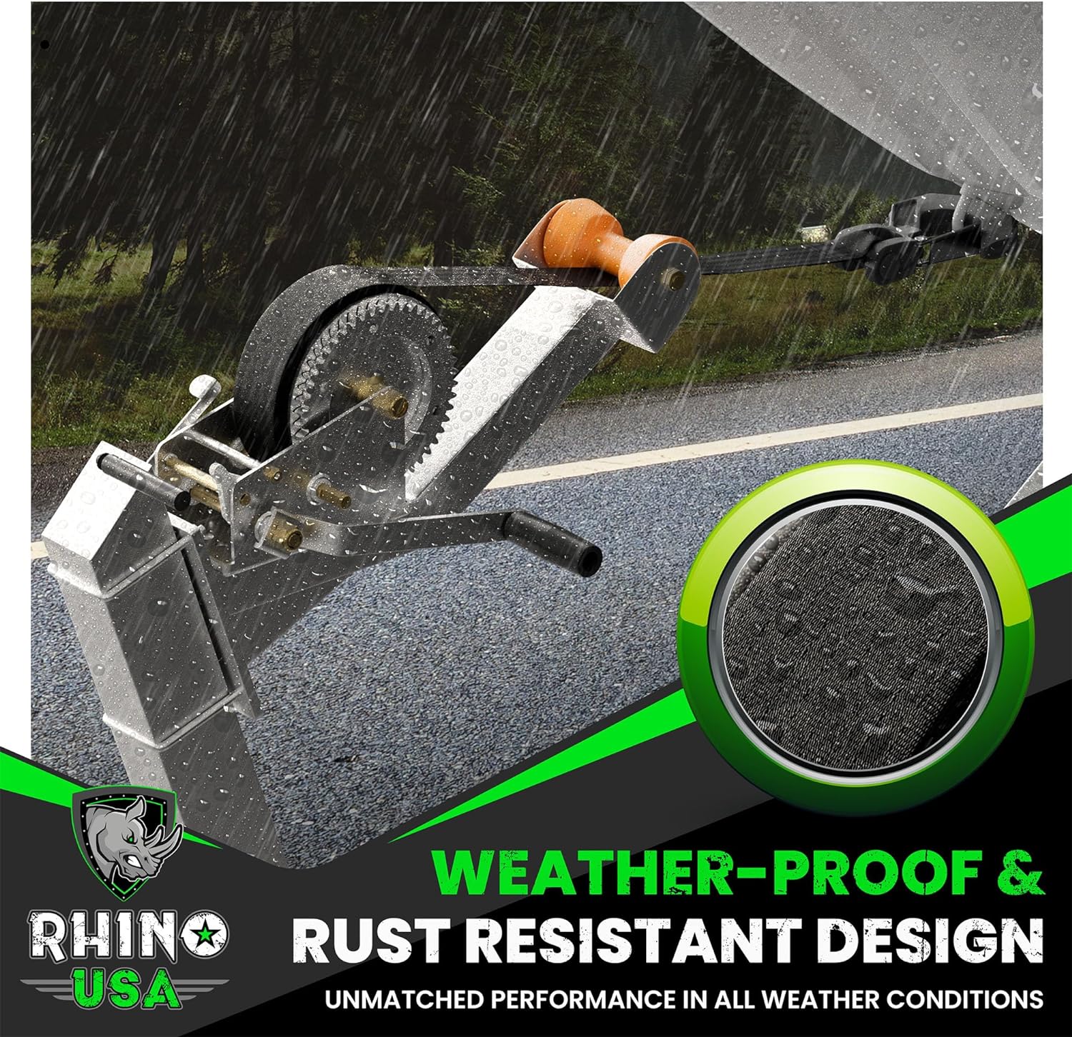 2" x 20' Boat Winch Strap w/ Hook - Image 4