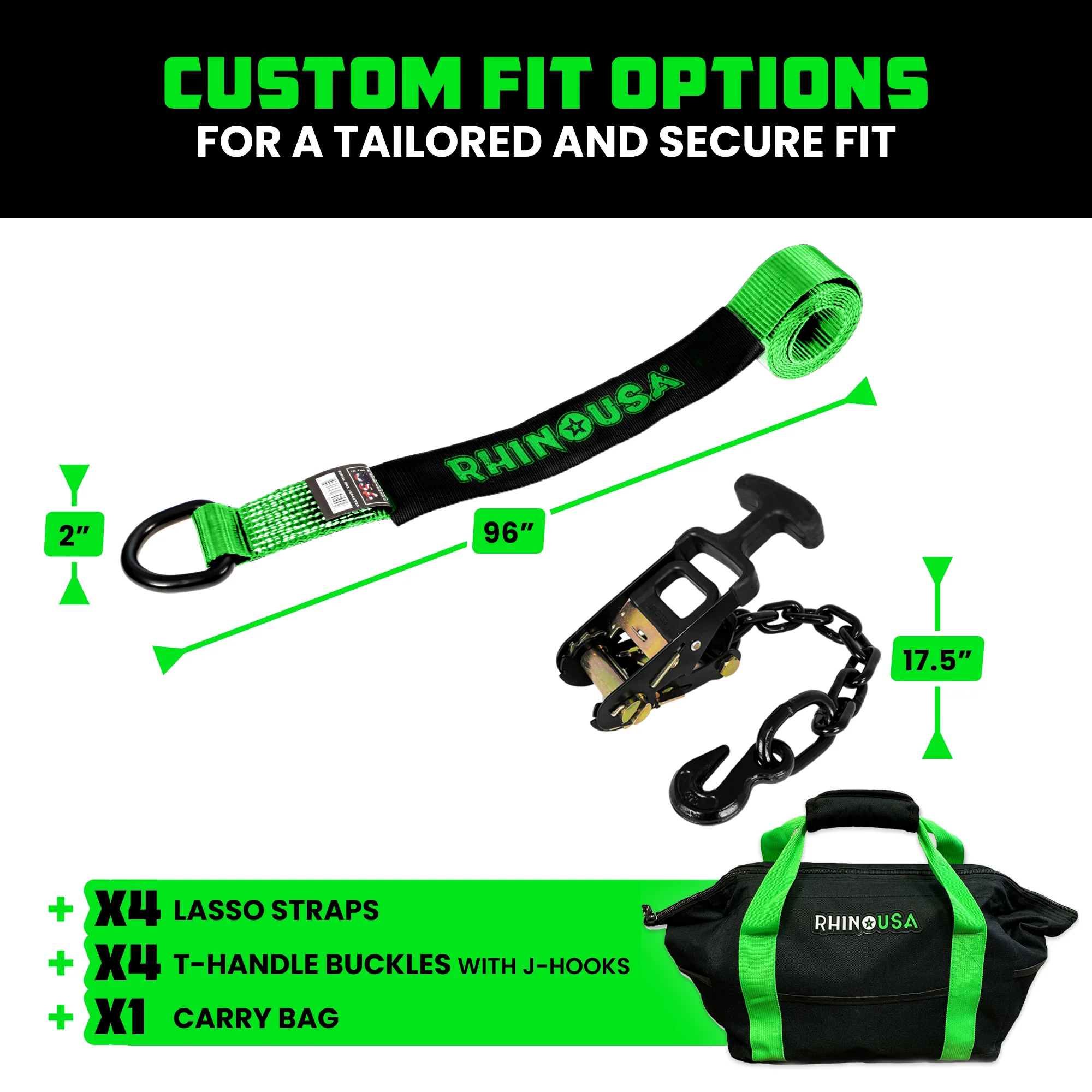 Car Tie-Down Lasso Straps (J-Hooks) - Image 15