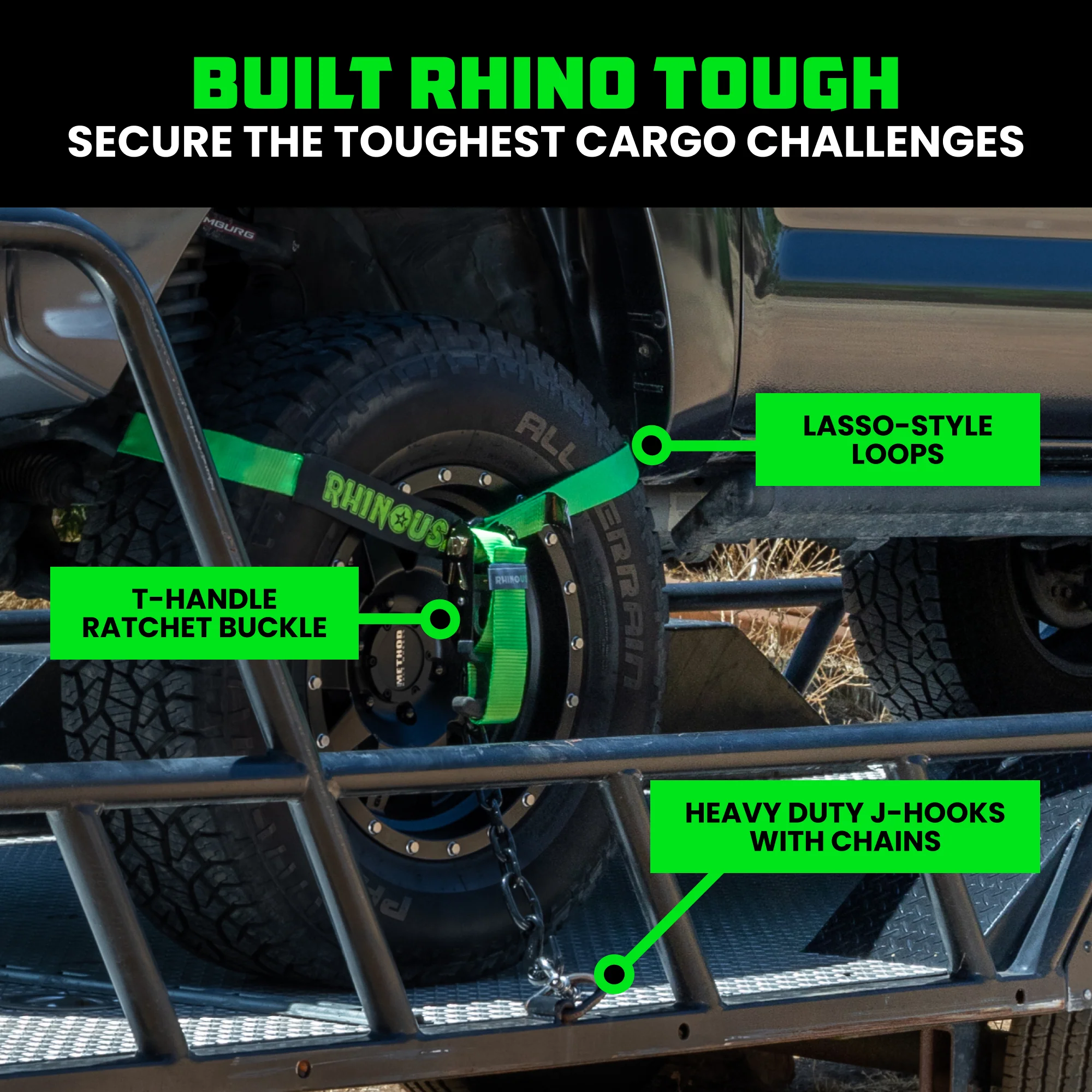 Car Tie-Down Lasso Straps (J-Hooks) - Image 18