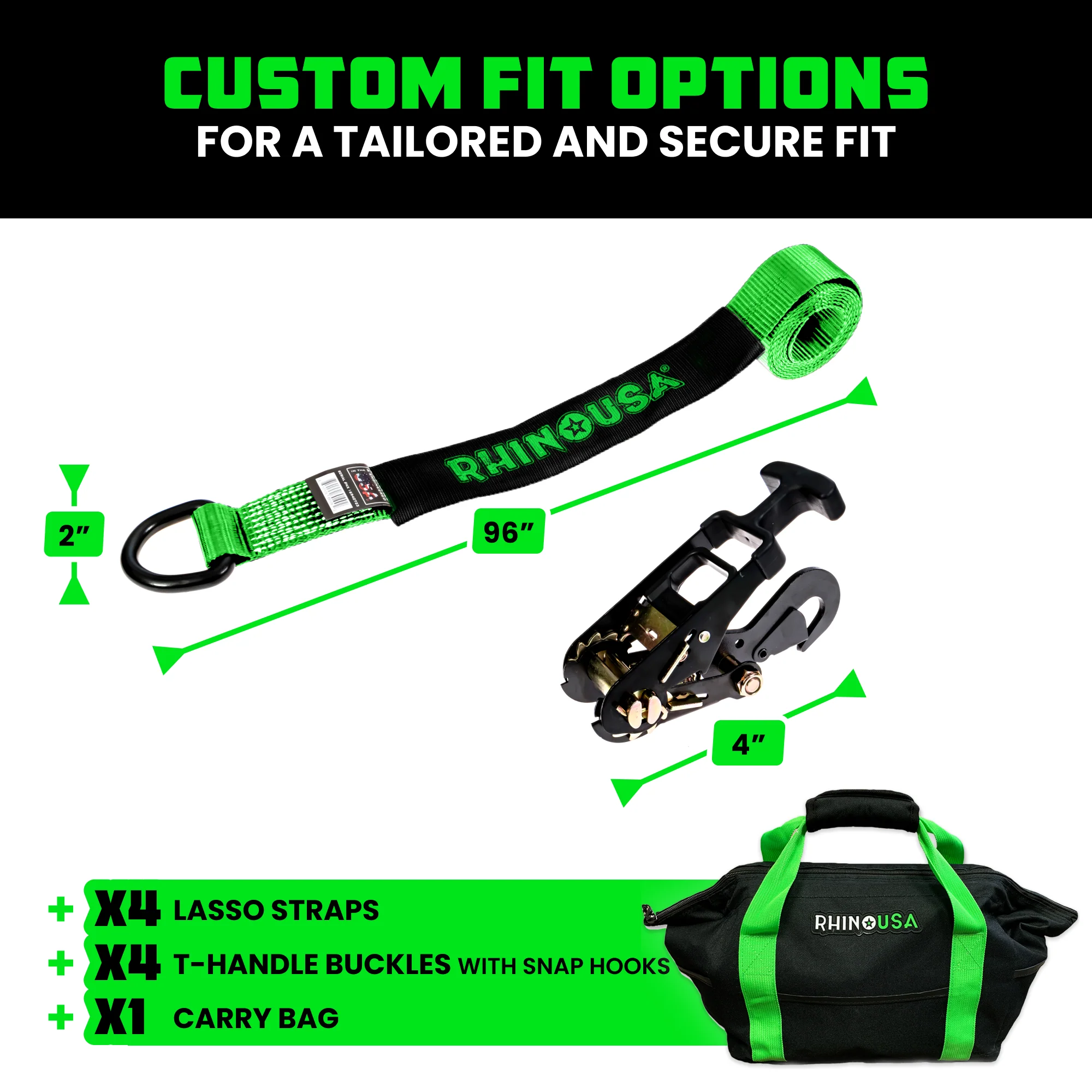 Car Tie-Down Lasso Straps (Snap-Hooks) - Image 12