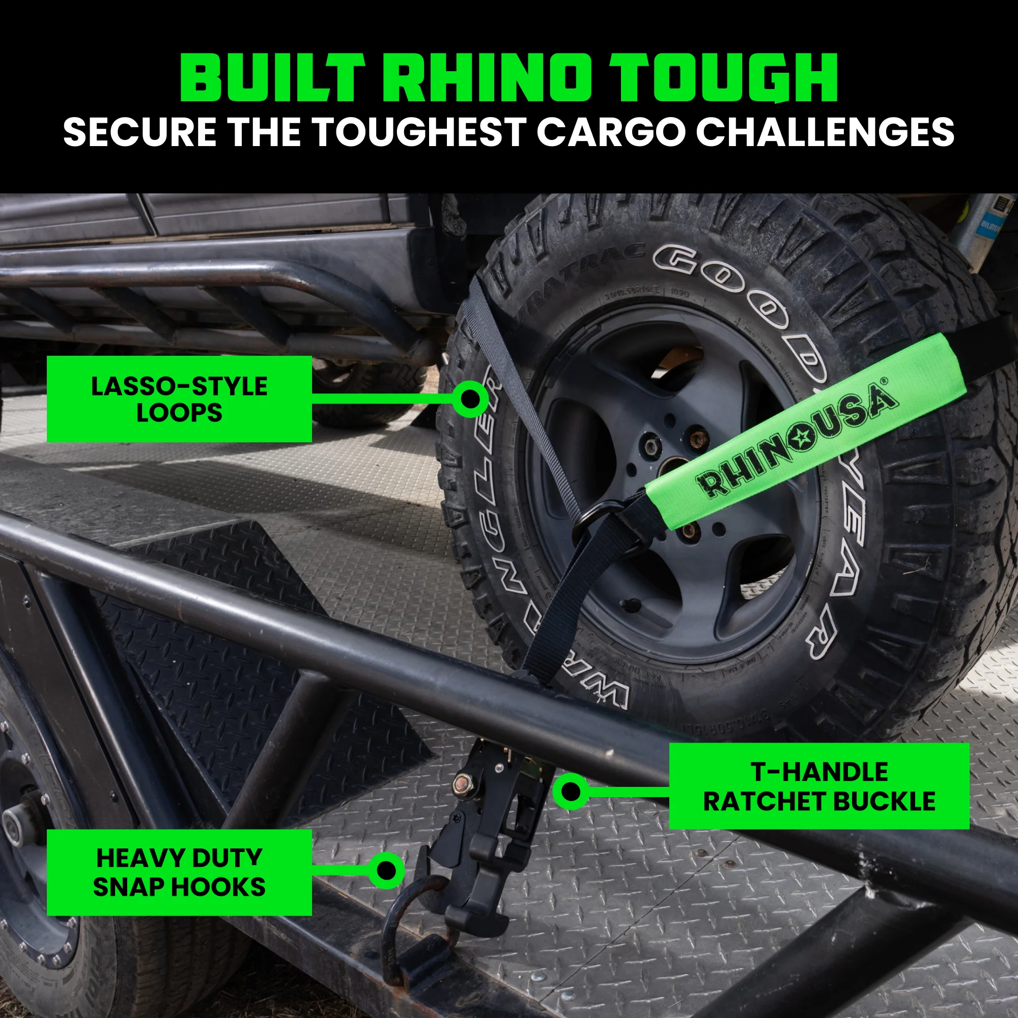 Car Tie-Down Lasso Straps (Snap-Hooks) - Image 16