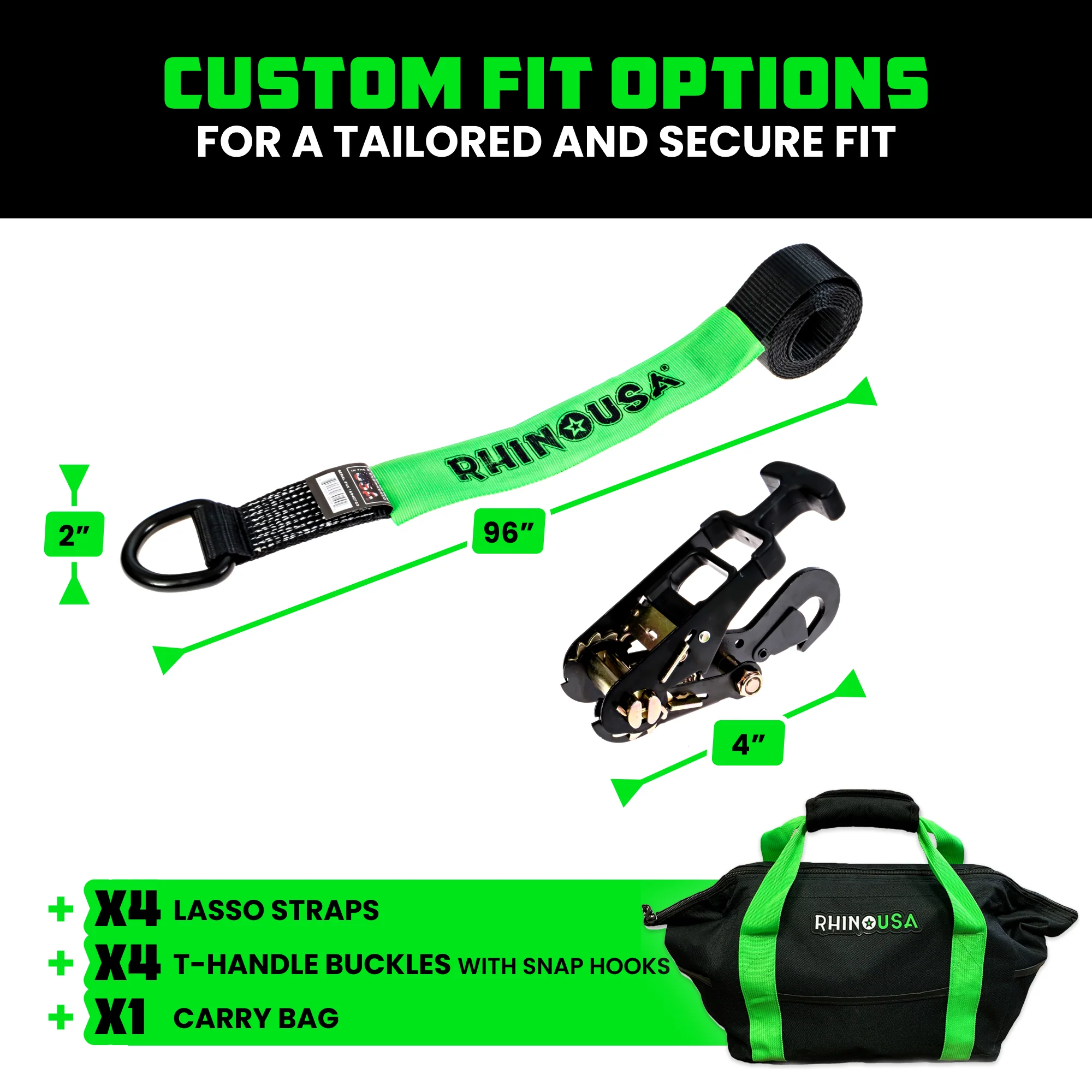 Car Tie-Down Lasso Straps (Snap-Hooks) - Image 18