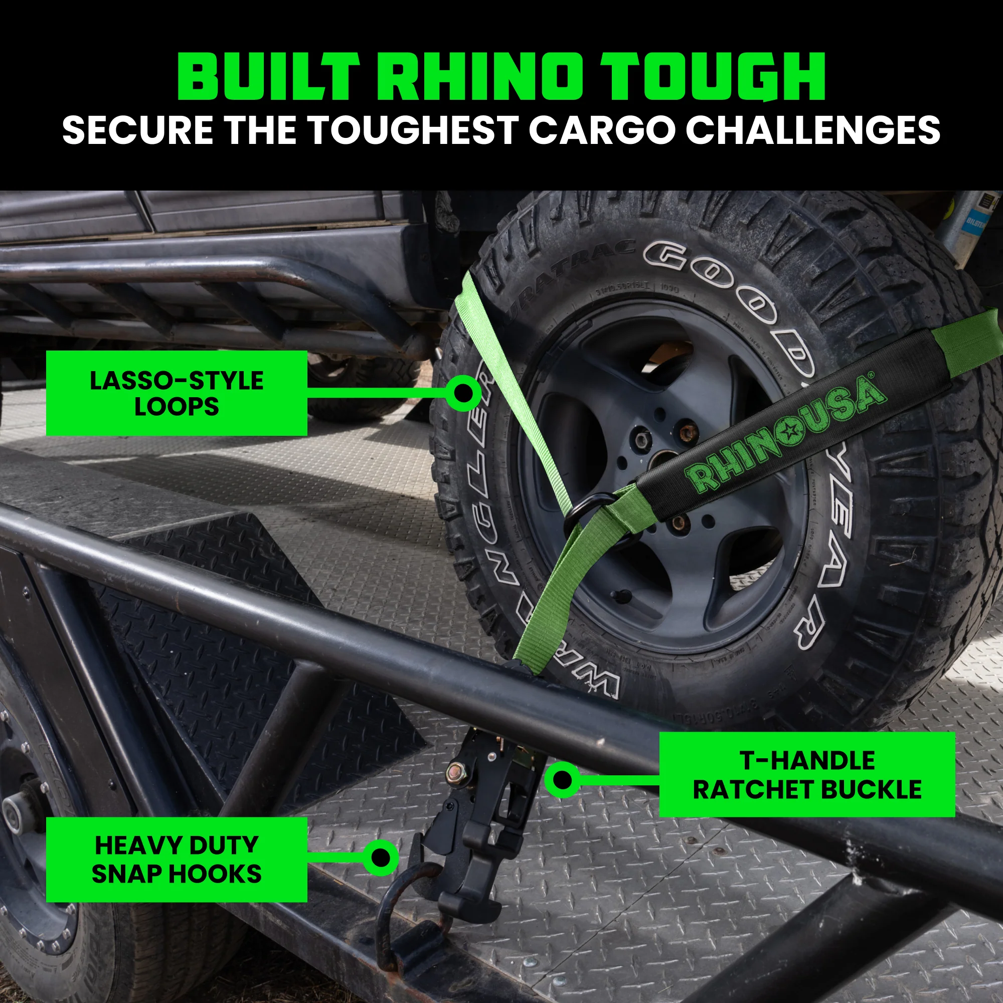 Car Tie-Down Lasso Straps (Snap-Hooks) - Image 9