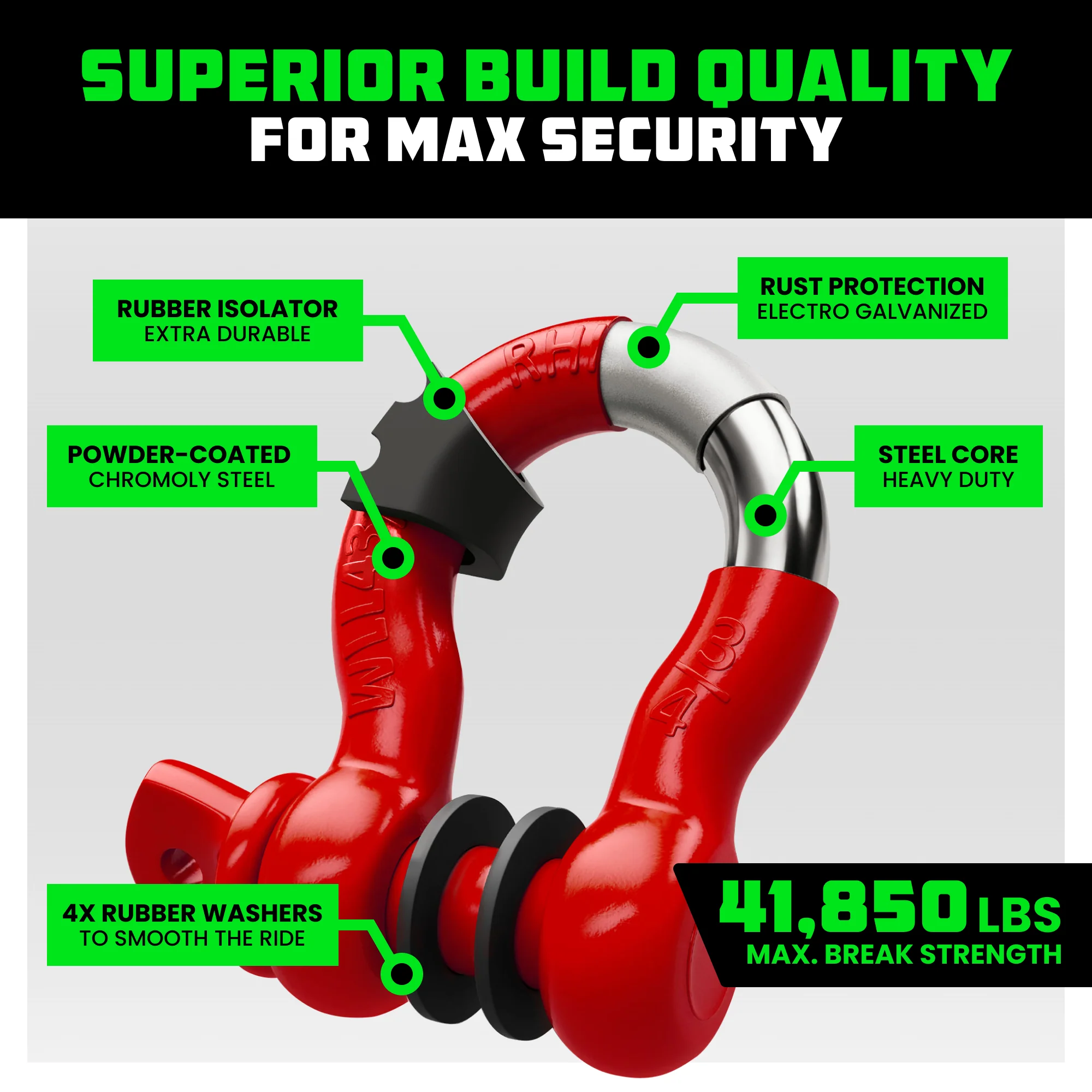 3/4" D-Ring Shackle Set (2-Pack) - Image 23