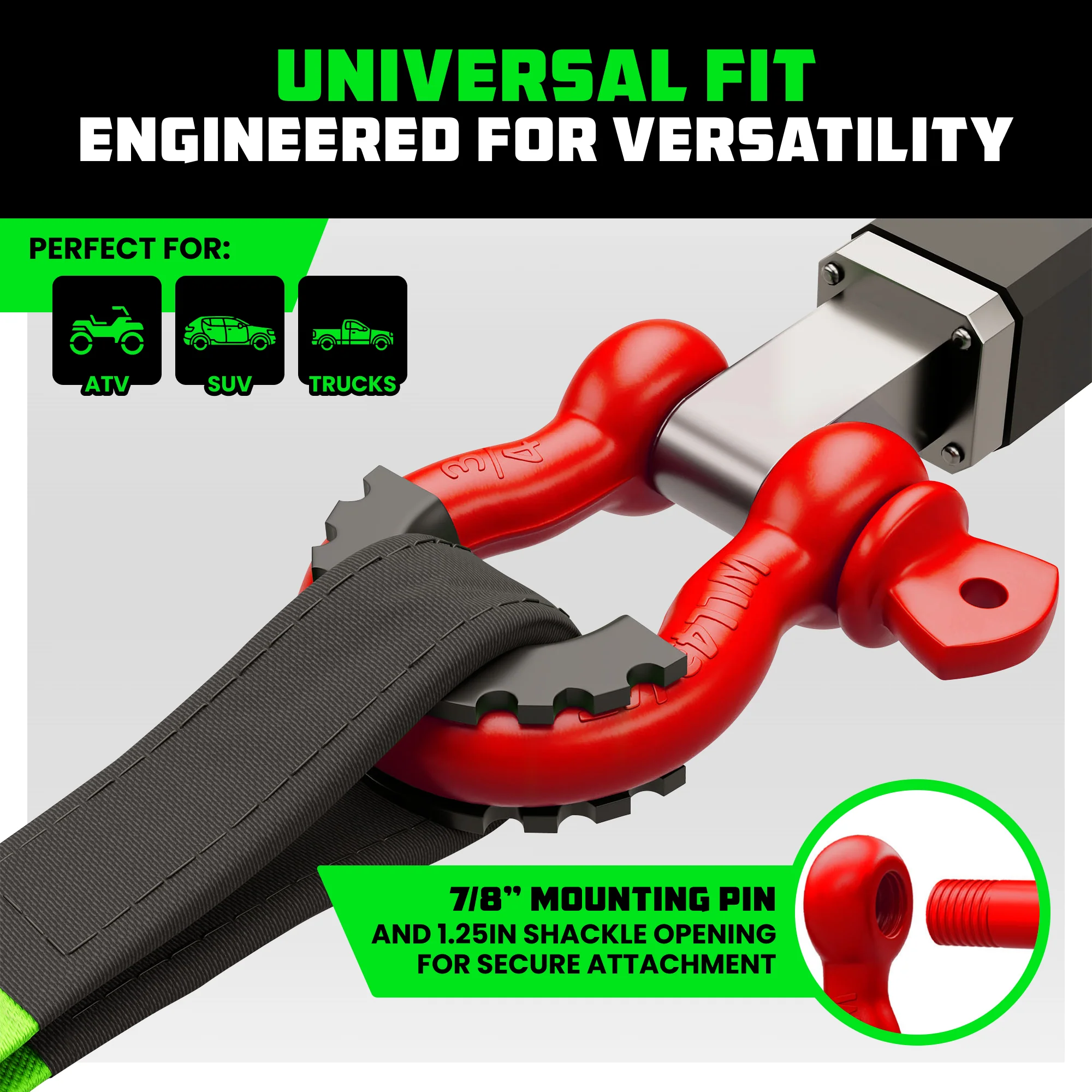 3/4" D-Ring Shackle Set (2-Pack) - Image 24