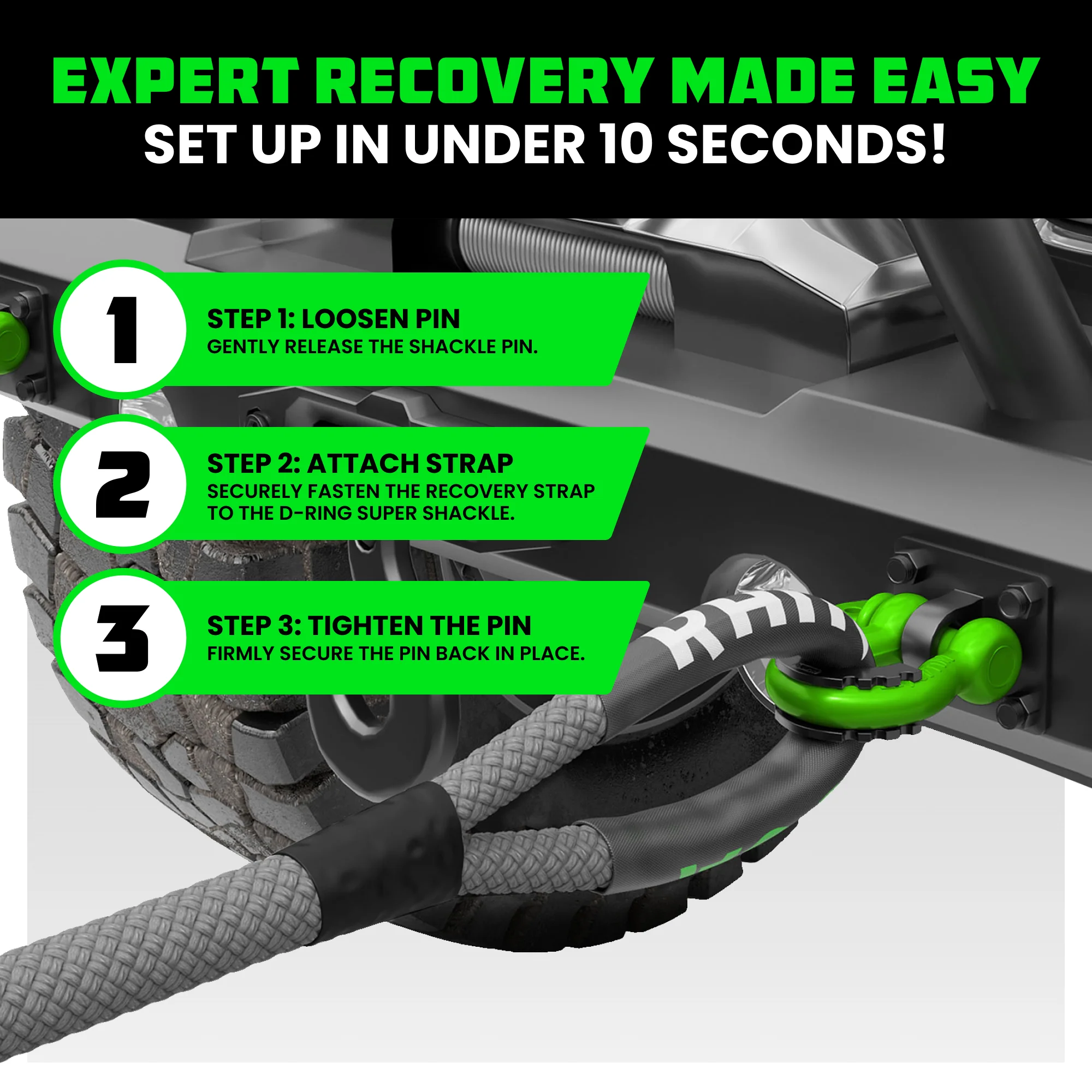 3/4" D-Ring Shackle Set (2-Pack) - Image 6