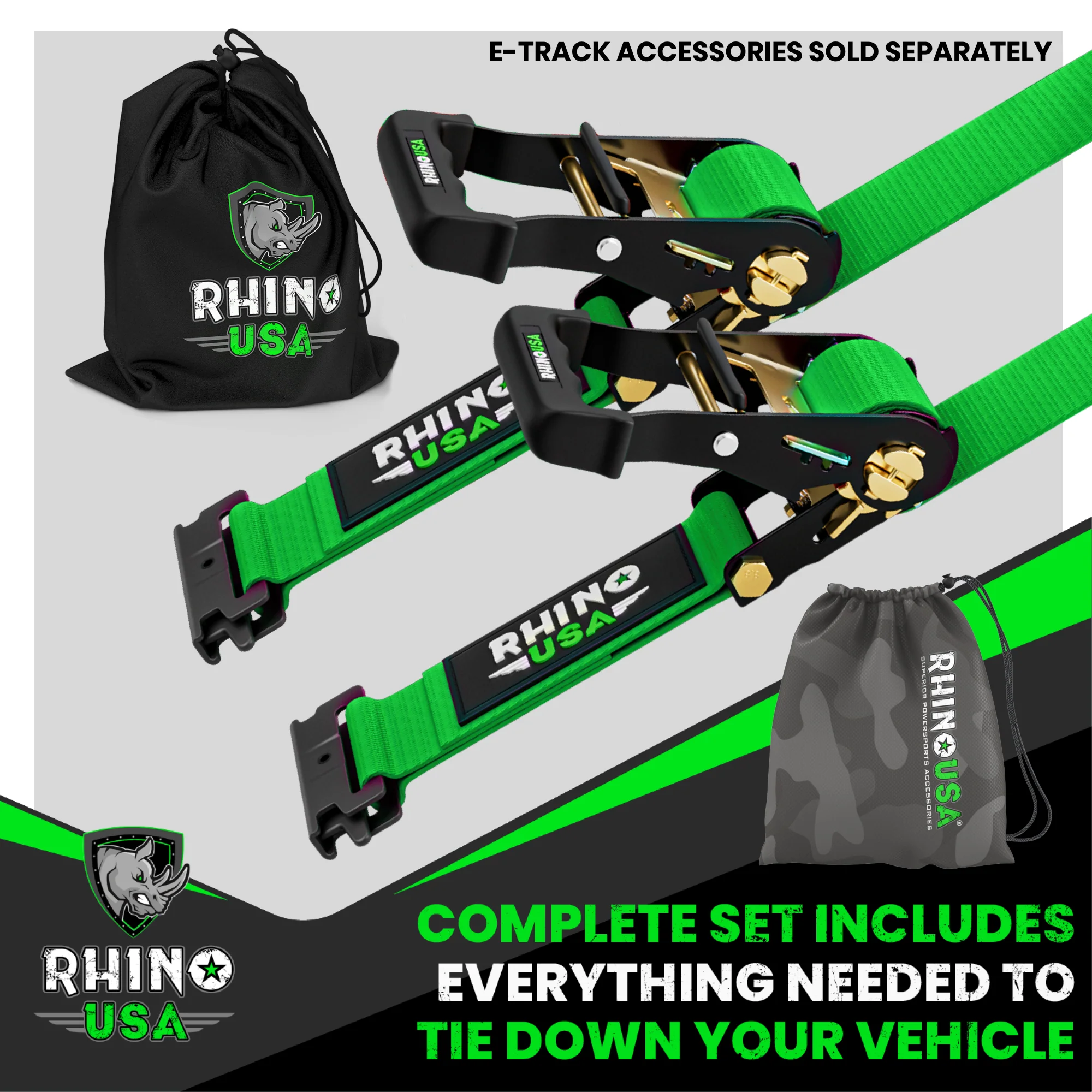 E-Track Ratchet Tie-Down Straps - Image 11