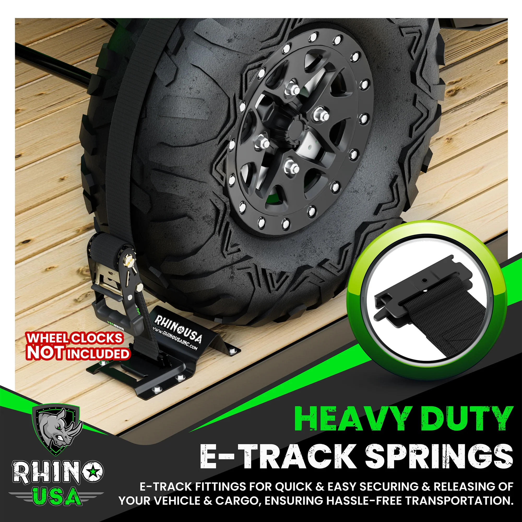 E-Track Ratchet Tie-Down Straps - Image 17