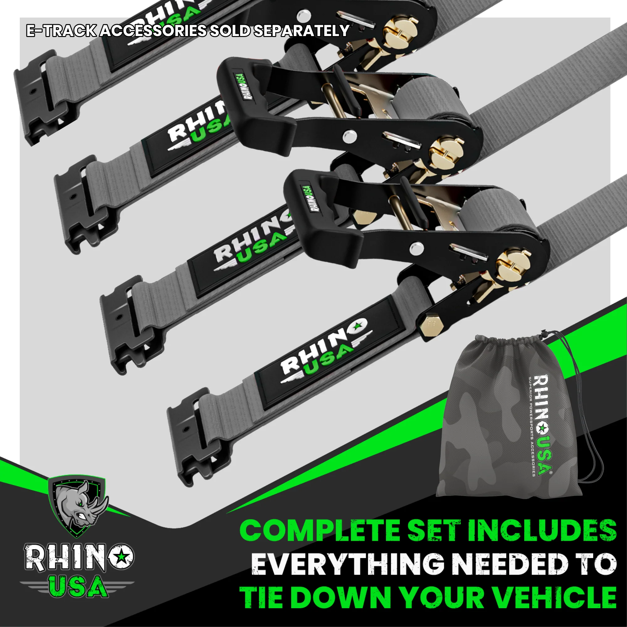 E-Track Ratchet Tie-Down Straps - Image 46