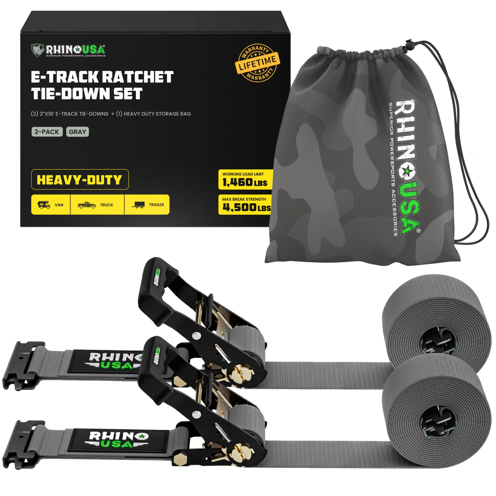 E-Track Ratchet Tie-Down Straps - Image 50