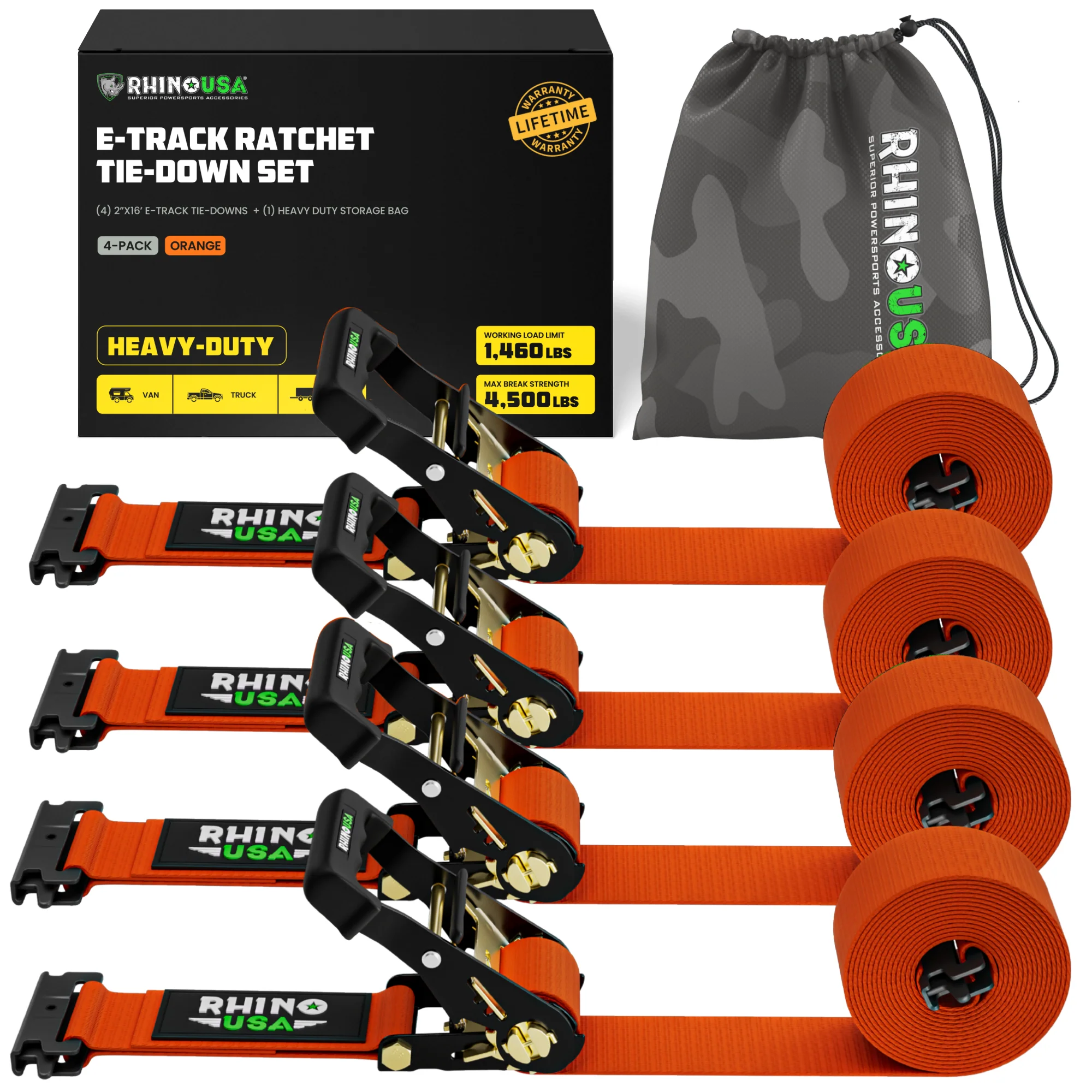 E-Track Ratchet Tie-Down Straps - Image 57