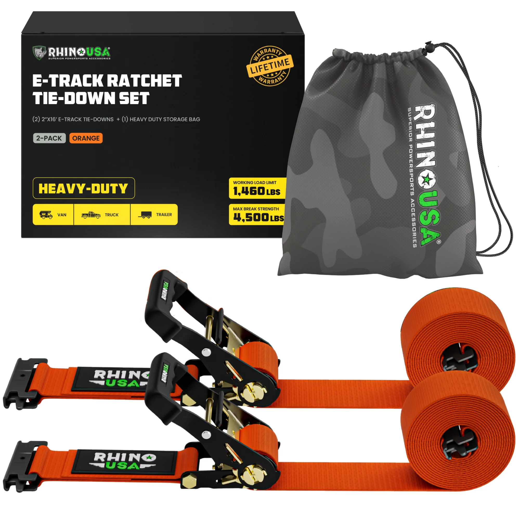 E-Track Ratchet Tie-Down Straps - Image 64