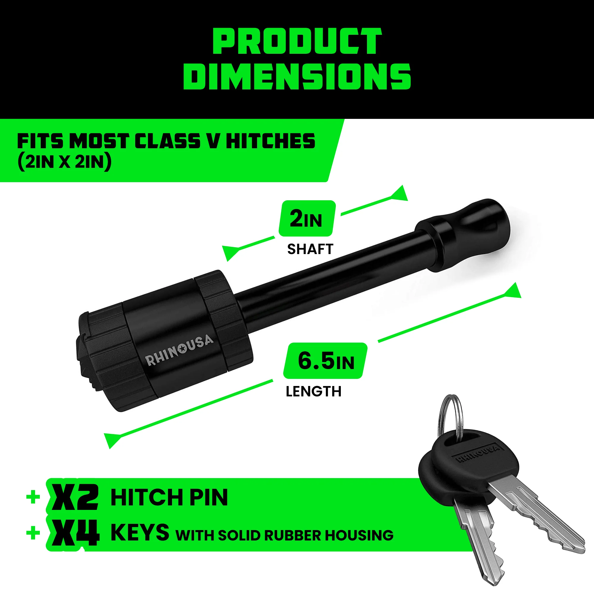 2" Locking Trailer Hitch Pin - Image 14