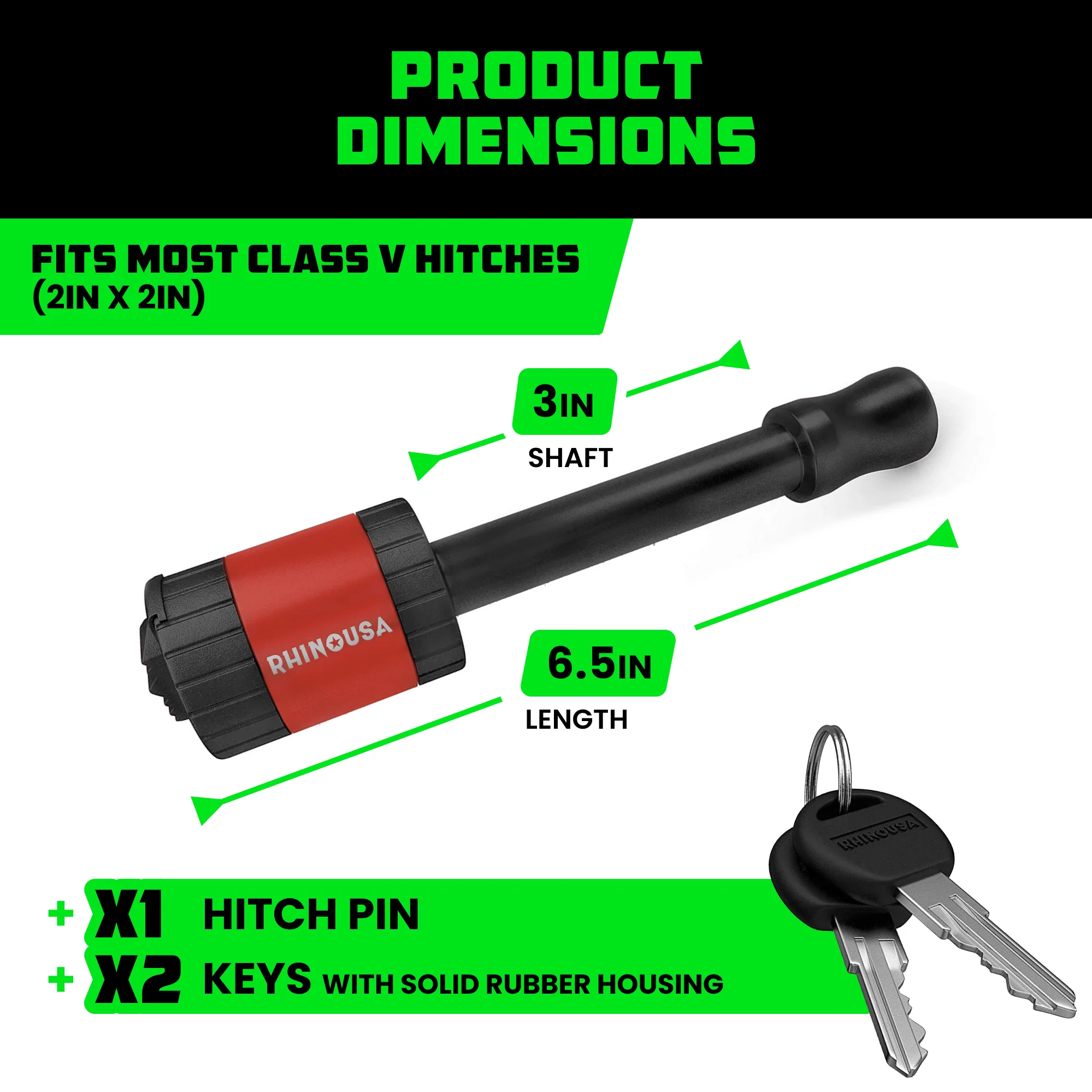 2" Locking Trailer Hitch Pin - Image 19