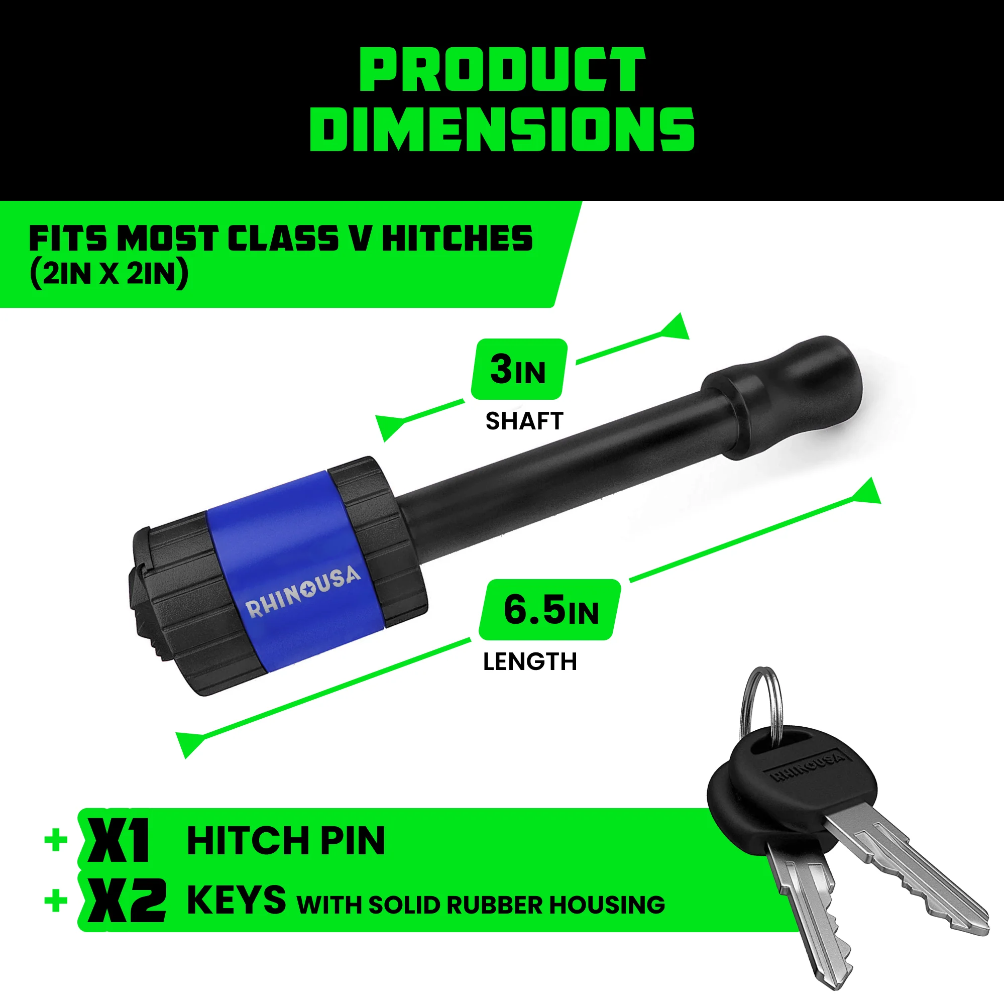 2" Locking Trailer Hitch Pin - Image 25