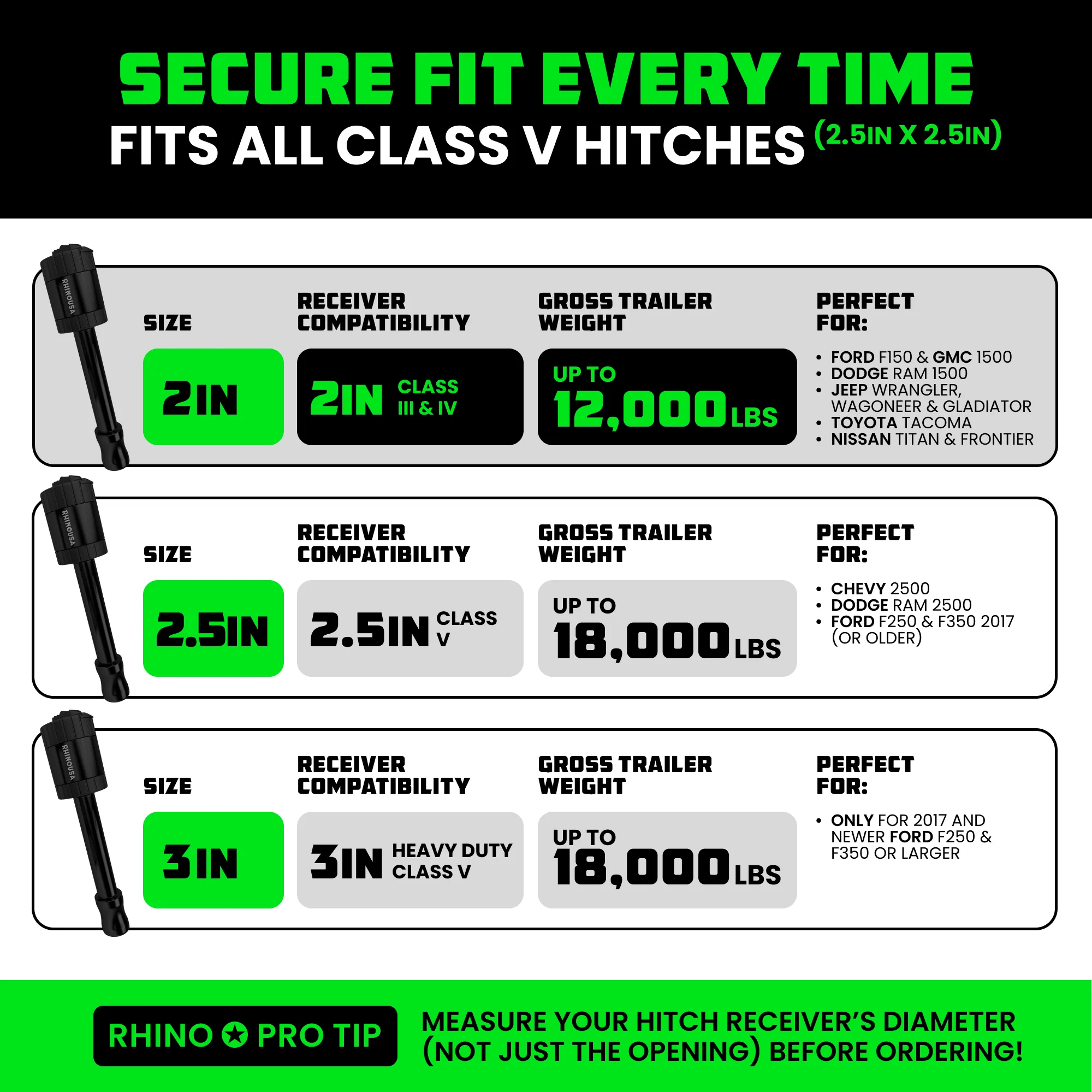 2" Locking Trailer Hitch Pin - Image 9