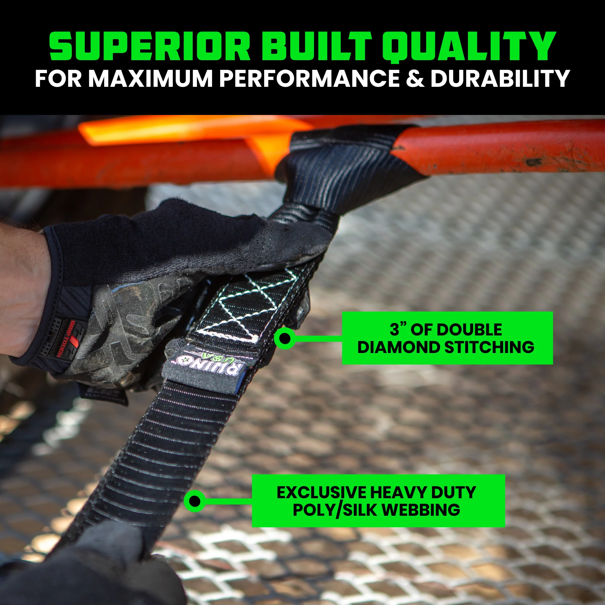 1.6" x 17" Soft Loop Tie-Down Straps (4-Pack) - Image 13