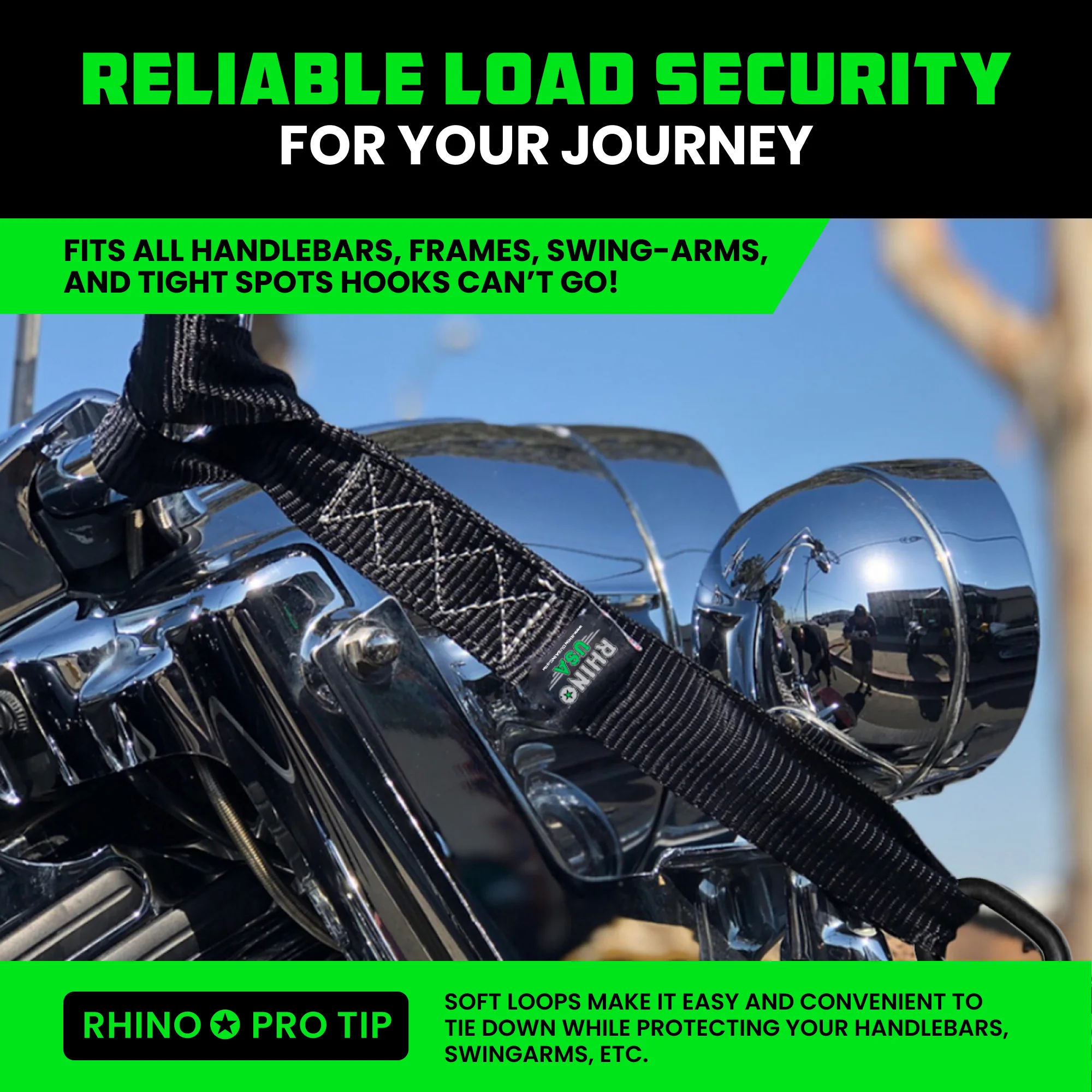 1.6" x 17" Soft Loop Tie-Down Straps (4-Pack) - Image 15