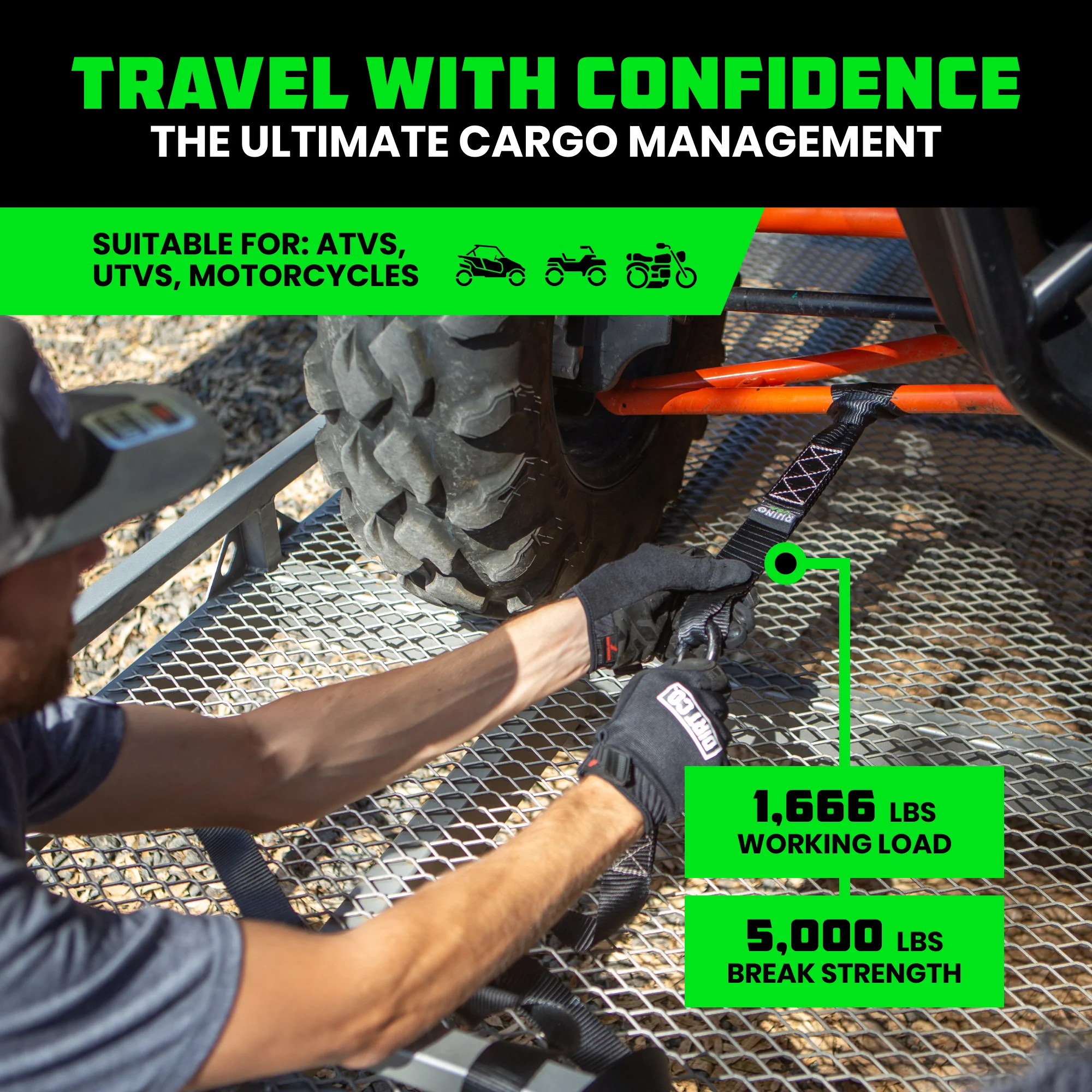 1.6" x 17" Soft Loop Tie-Down Straps (4-Pack) - Image 16