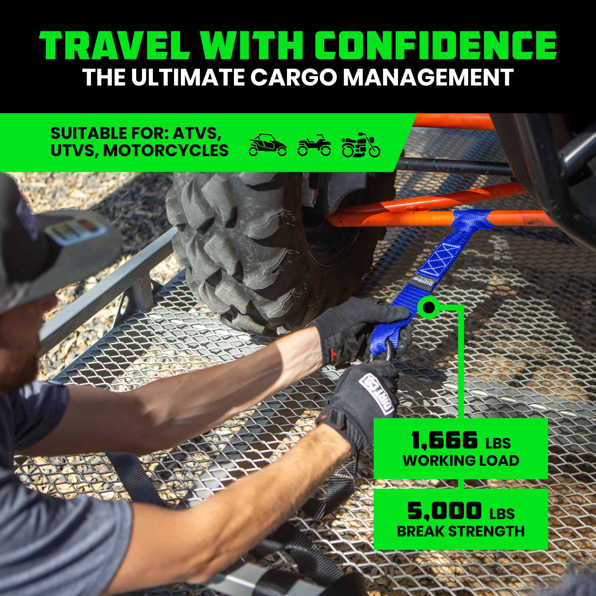 1.6" x 17" Soft Loop Tie-Down Straps (4-Pack) - Image 21