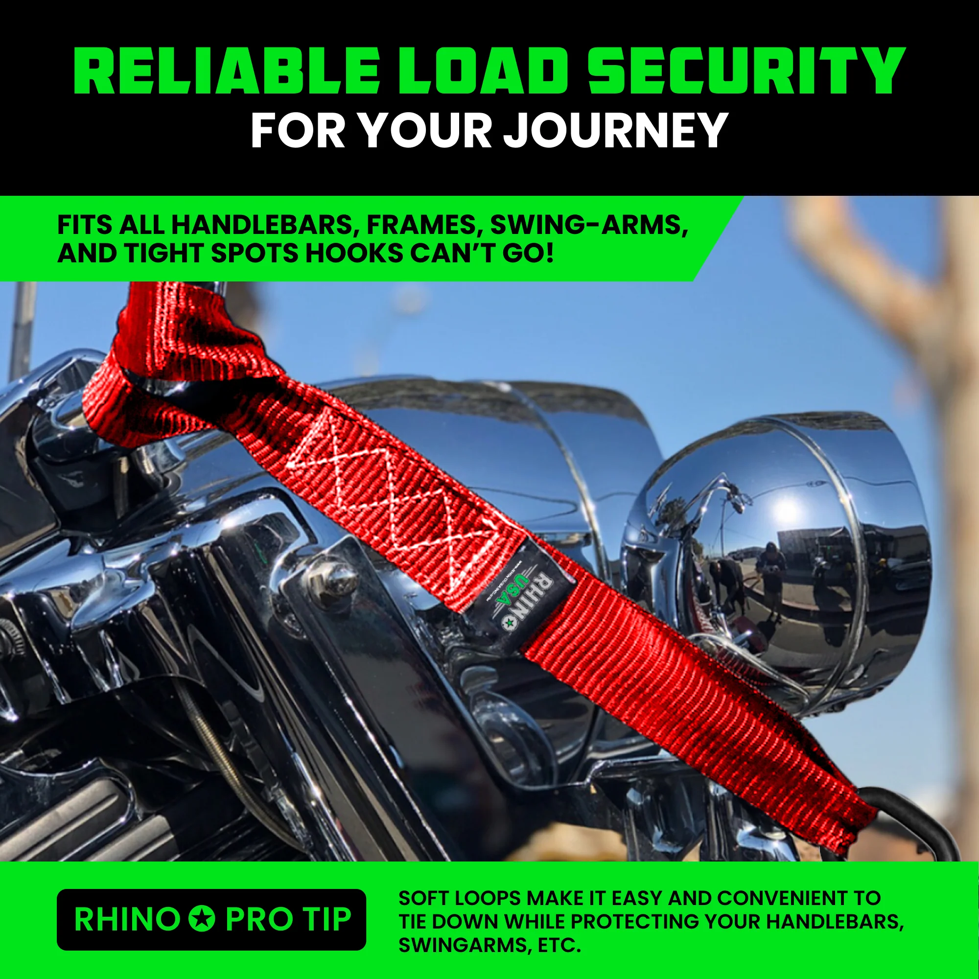 1.6" x 17" Soft Loop Tie-Down Straps (4-Pack) - Image 27