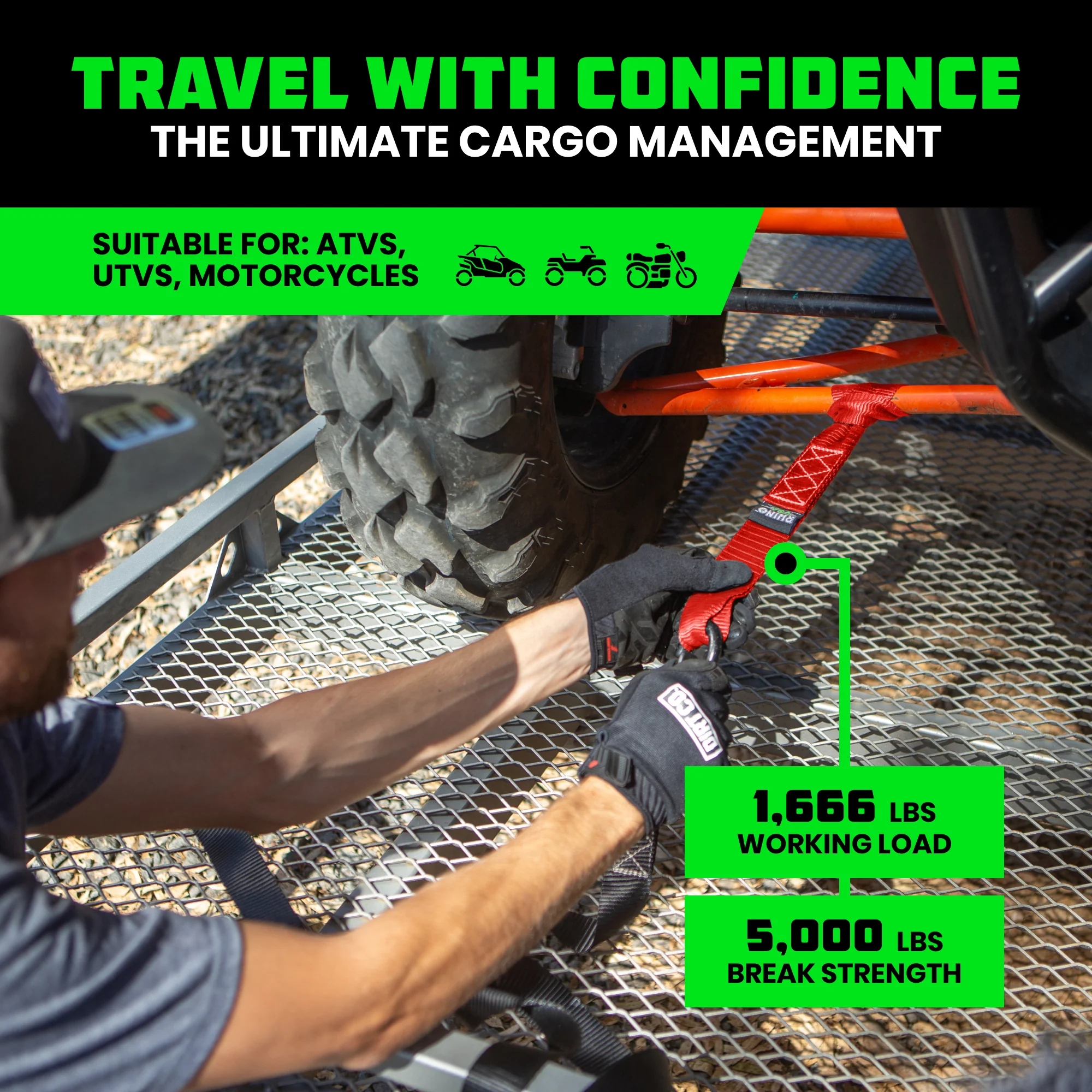 1.6" x 17" Soft Loop Tie-Down Straps (4-Pack) - Image 28