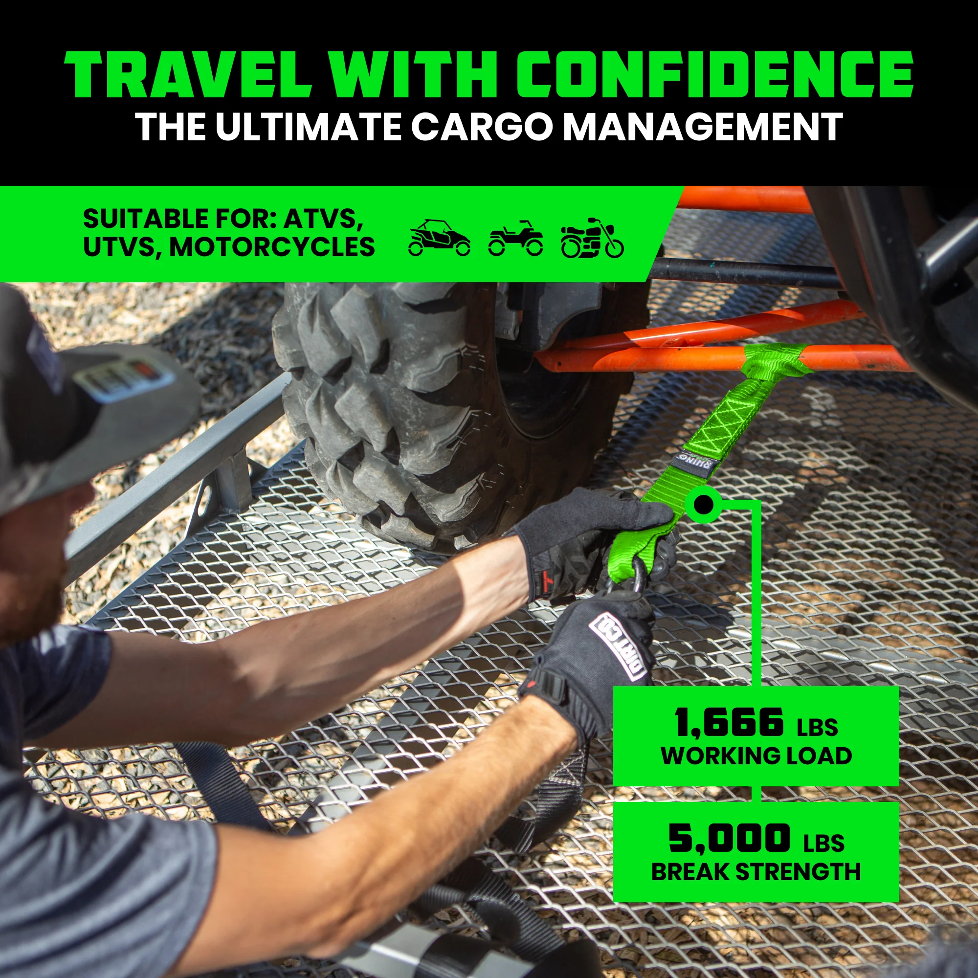 1.6" x 17" Soft Loop Tie-Down Straps (4-Pack) - Image 34