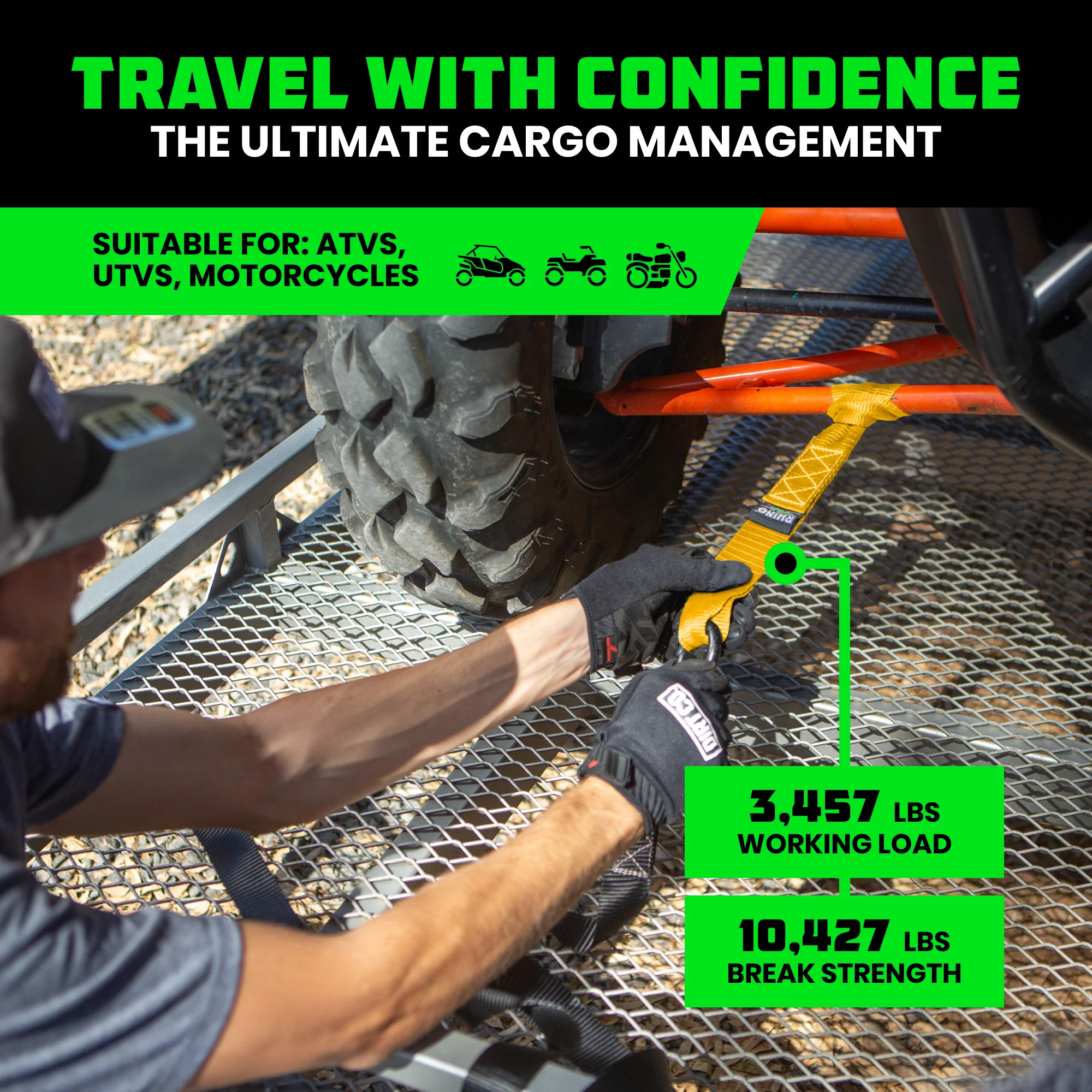 1.6" x 17" Soft Loop Tie-Down Straps (4-Pack) - Image 50