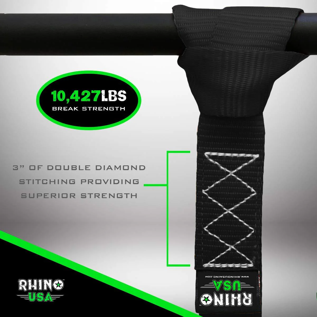 1.6" x 17" Soft Loop Tie-Down Straps (4-Pack) - Image 7