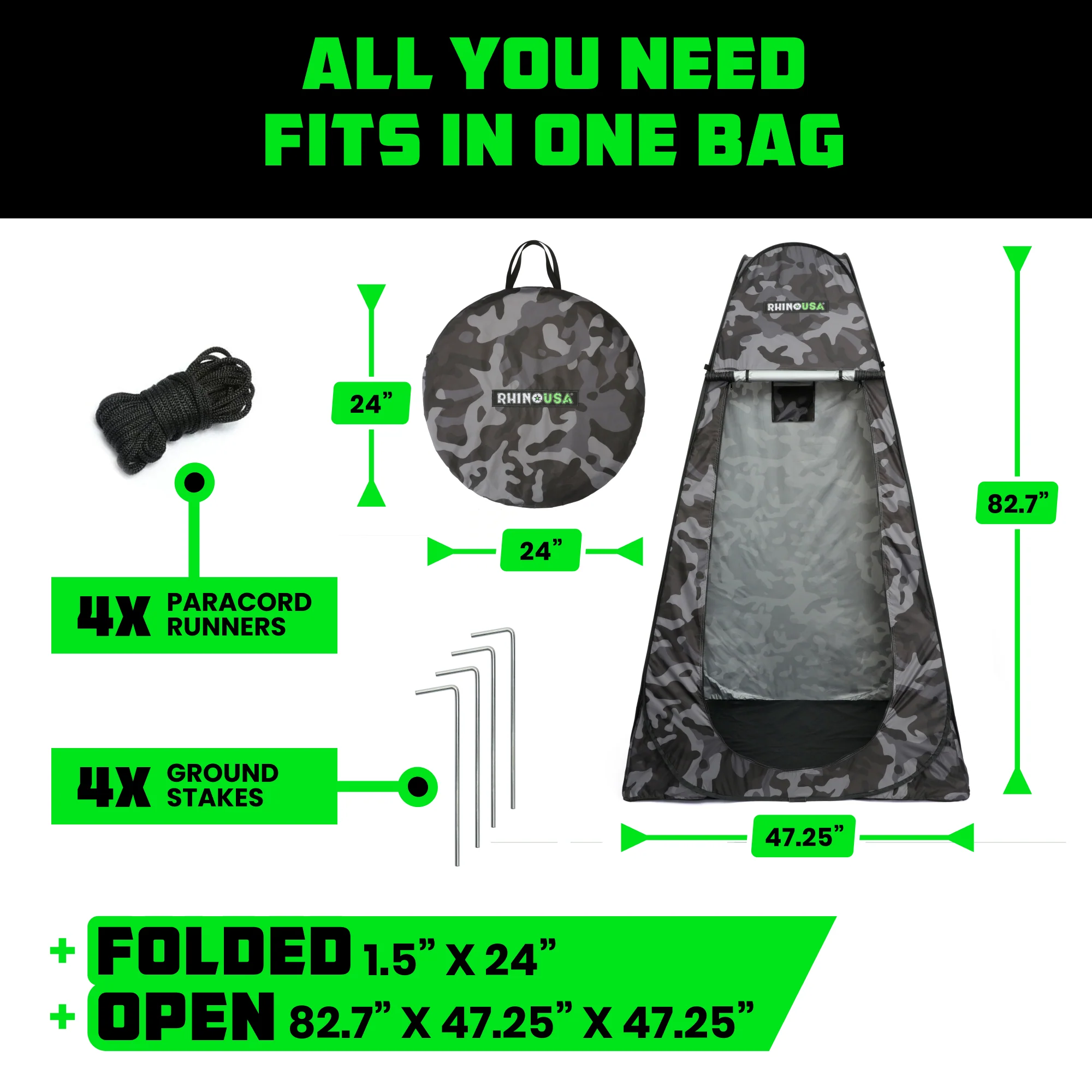 Outdoor Pop-Up Privacy Tent - Image 4