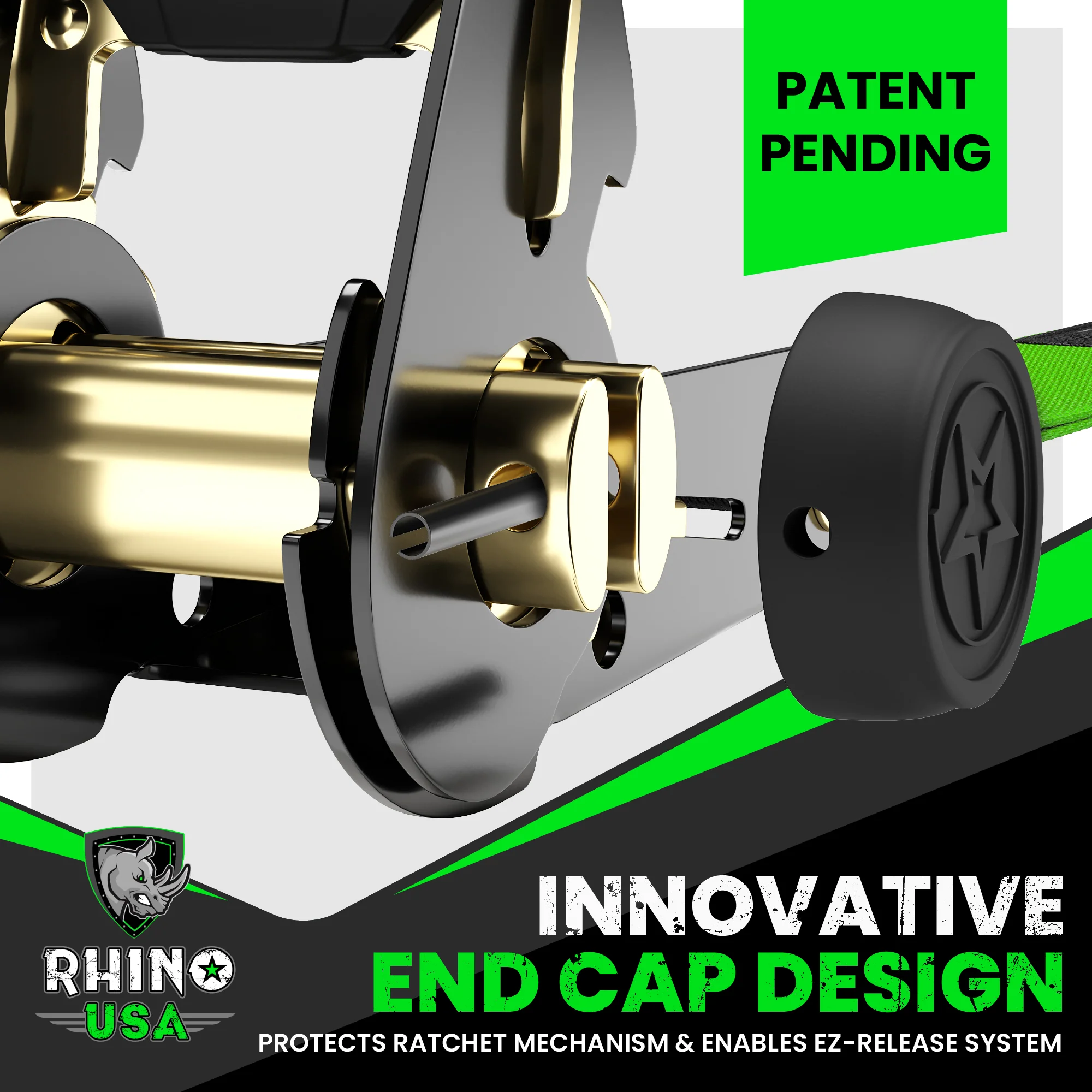 1" x 15' Ratchet Tie-Down Set (4-Pack) - Image 13