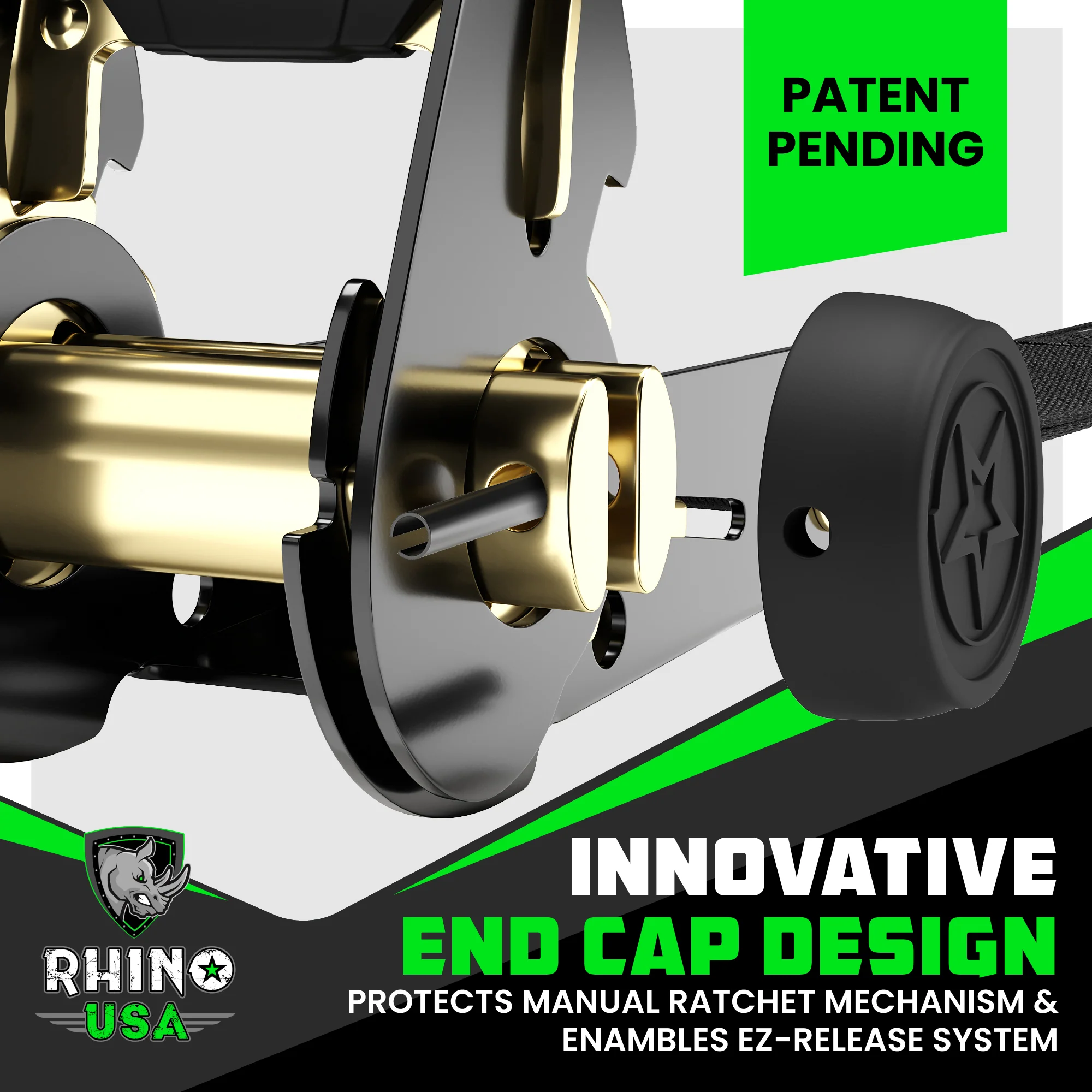 1" x 15' Ratchet Tie-Down Set (4-Pack) - Image 21