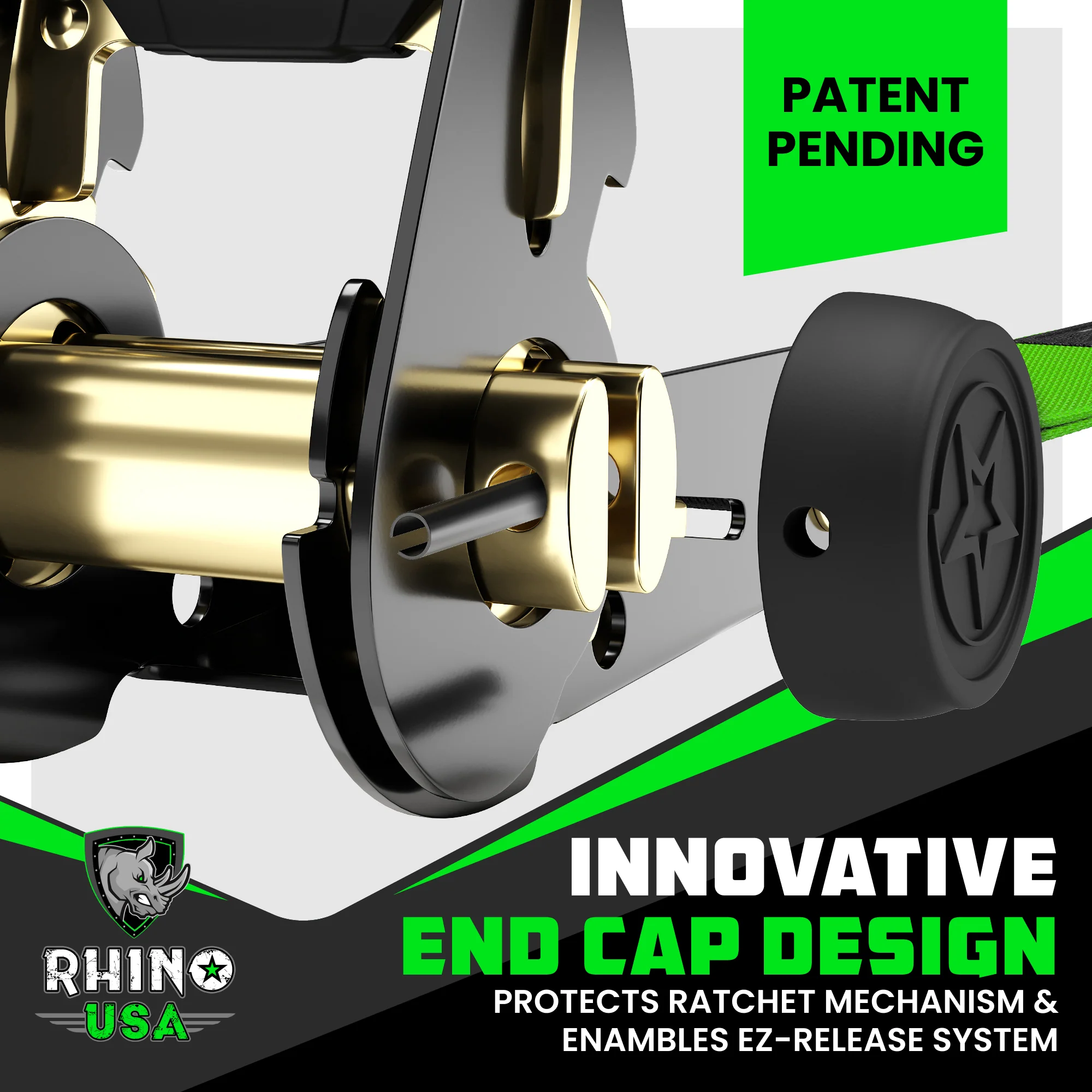 1" x 15' Ratchet Tie-Down Set (4-Pack) - Image 25