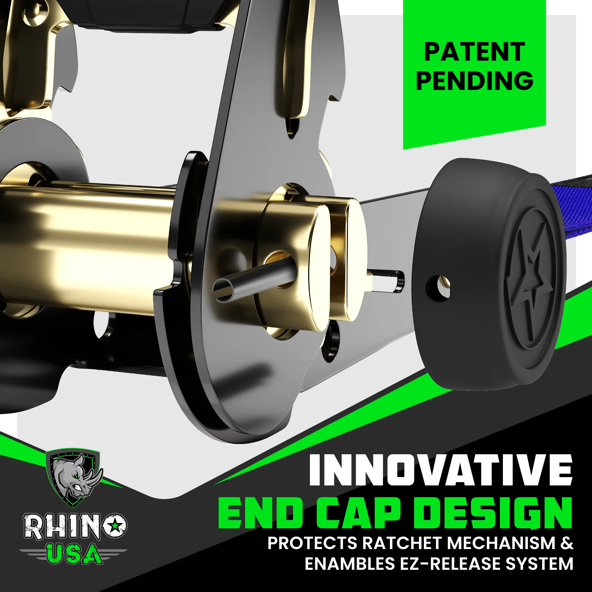 1" x 15' Ratchet Tie-Down Set (4-Pack) - Image 30