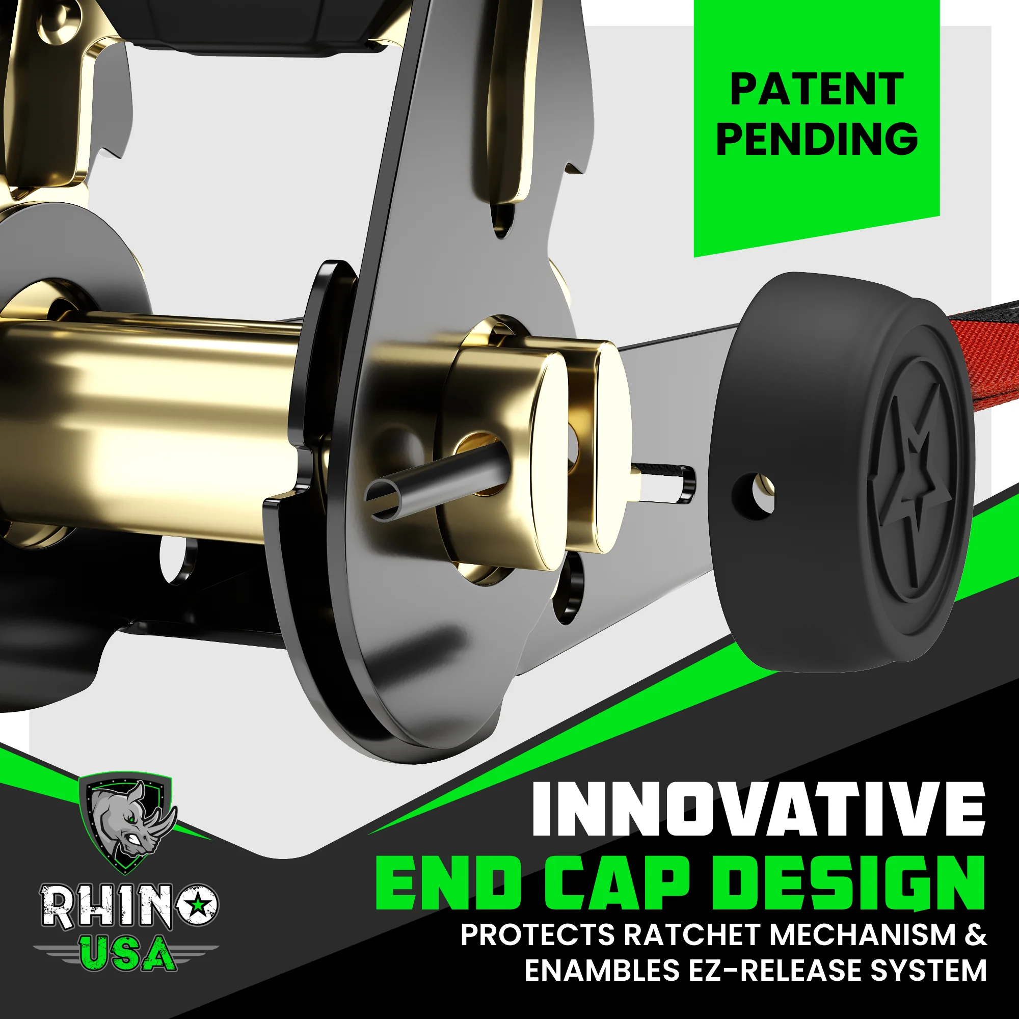 1" x 15' Ratchet Tie-Down Set (4-Pack) - Image 40