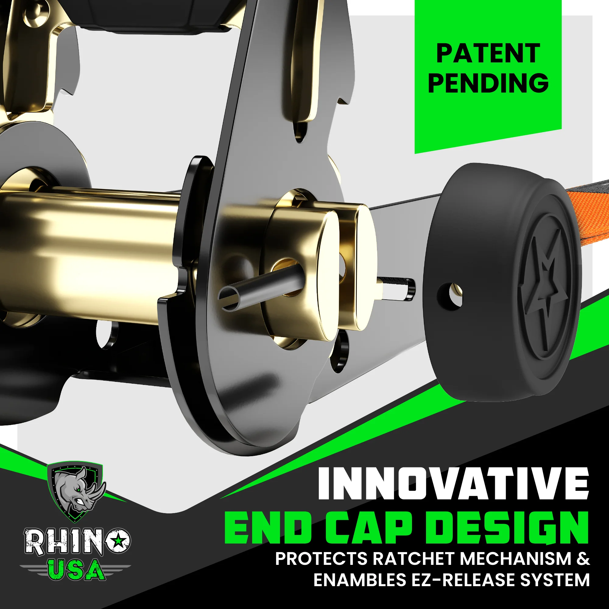 1" x 15' Ratchet Tie-Down Set (4-Pack) - Image 82