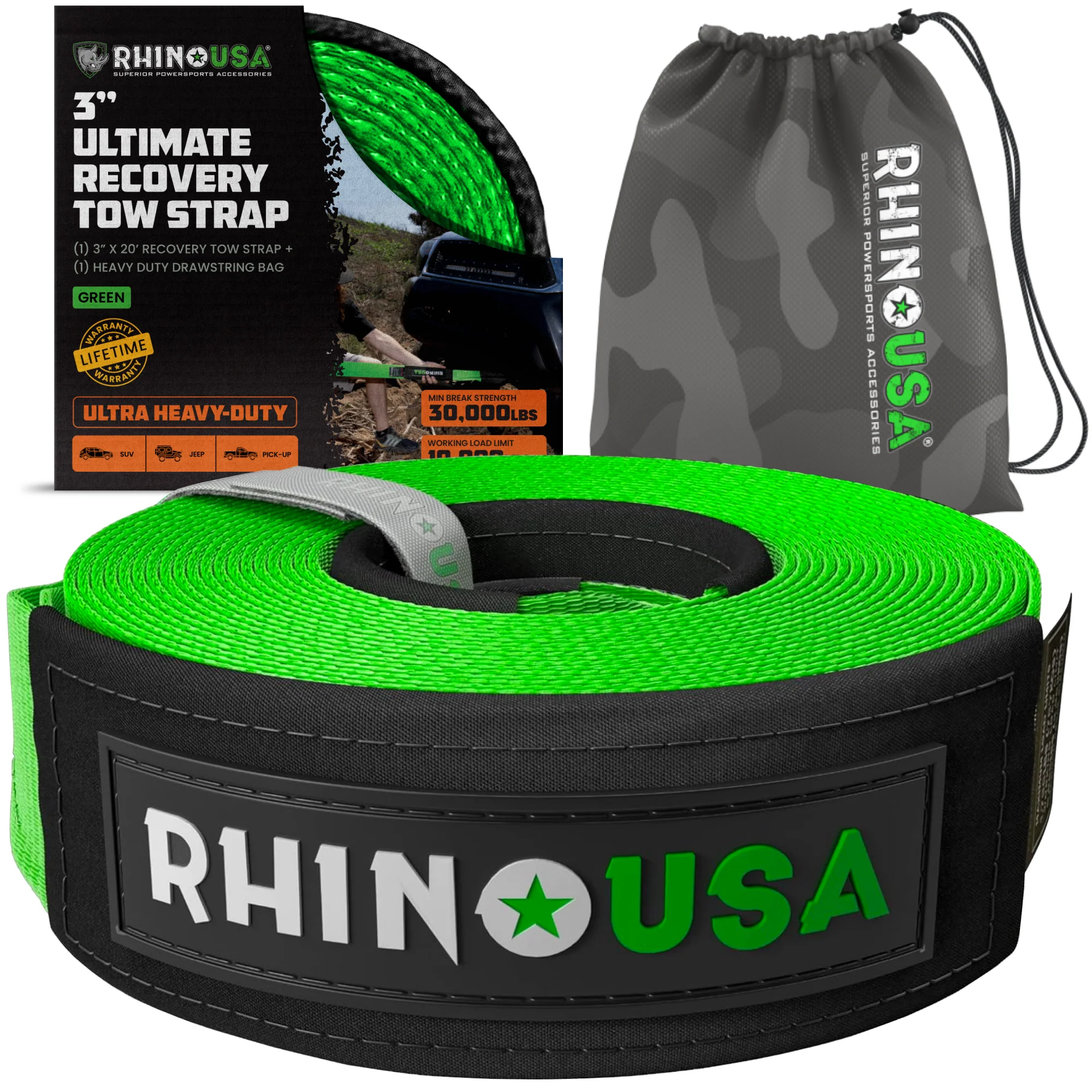 3" Ultimate Recovery Tow Strap - Image 19