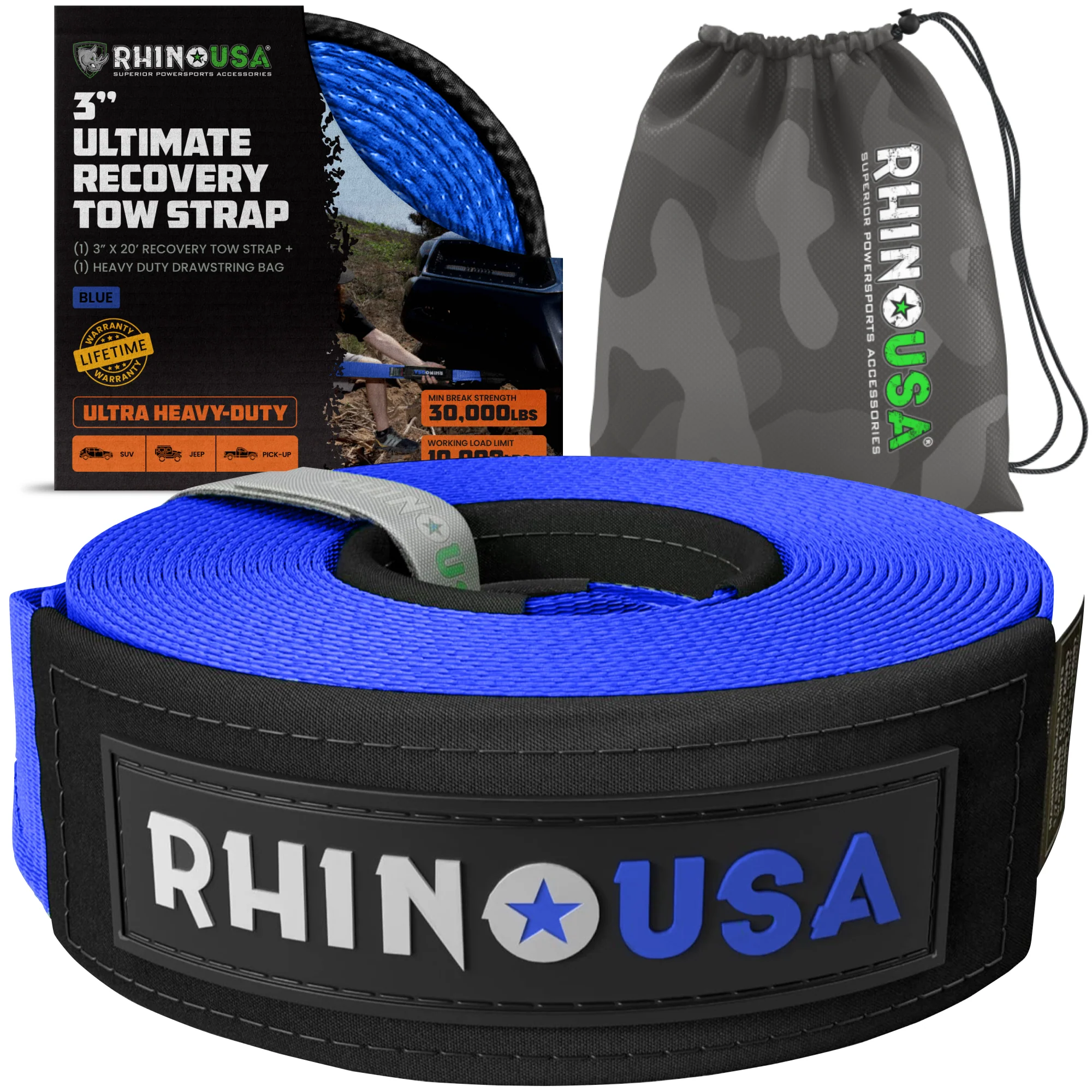 3" Ultimate Recovery Tow Strap - Image 26