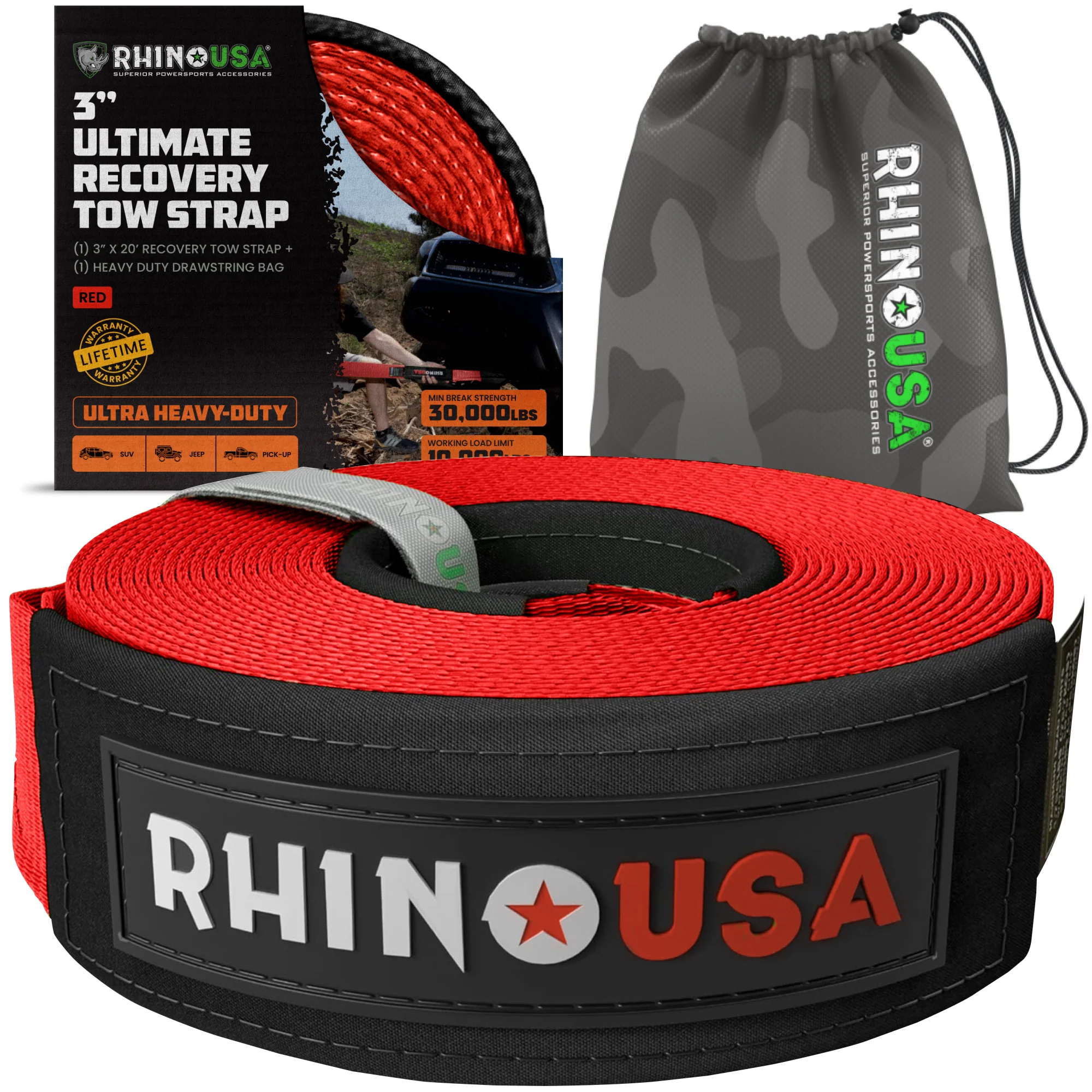 3" Ultimate Recovery Tow Strap - Image 39
