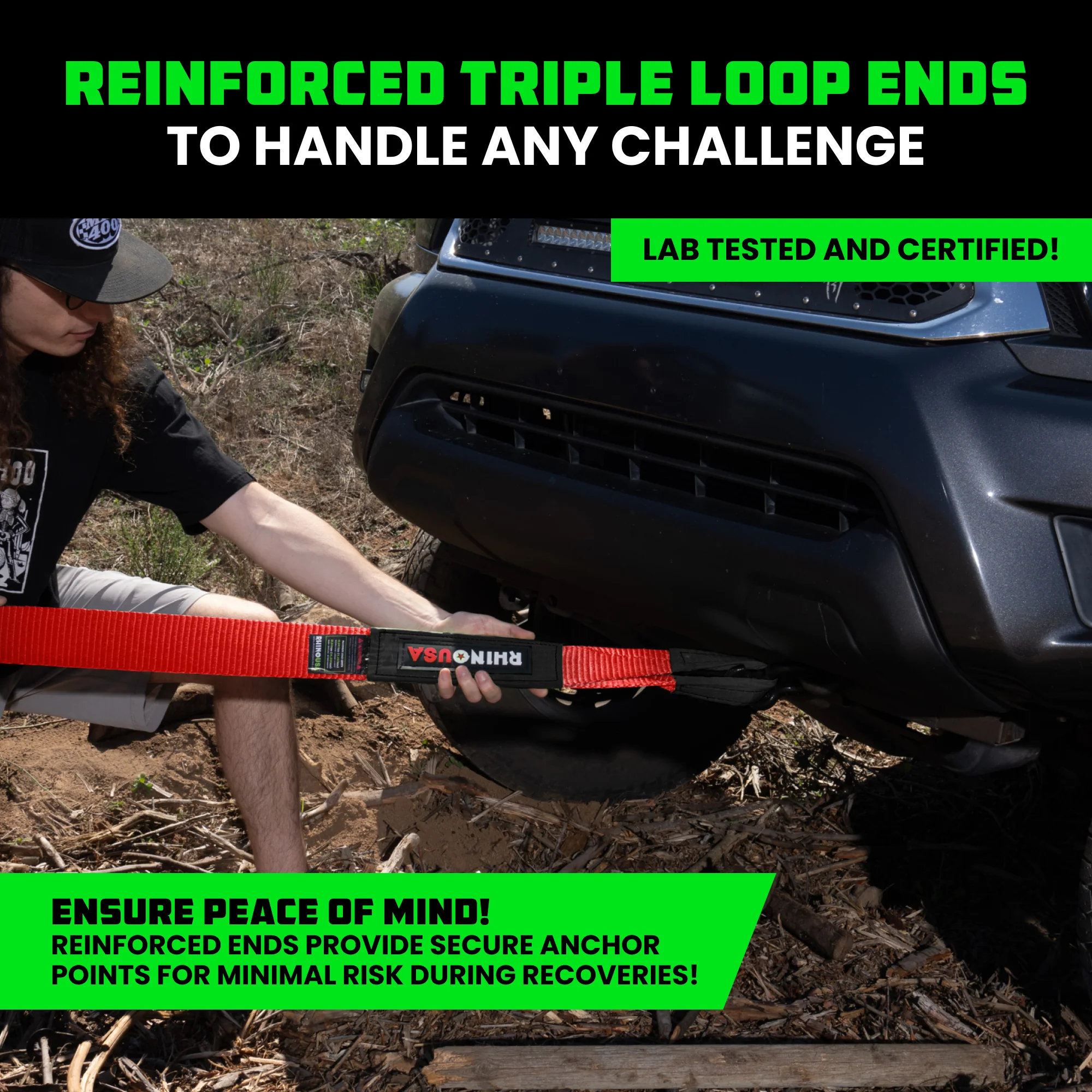 3" Ultimate Recovery Tow Strap - Image 45