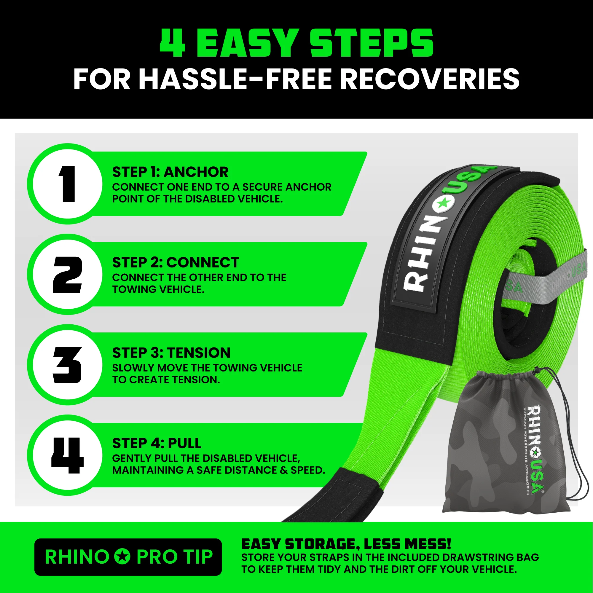 3" Ultimate Recovery Tow Strap - Image 50