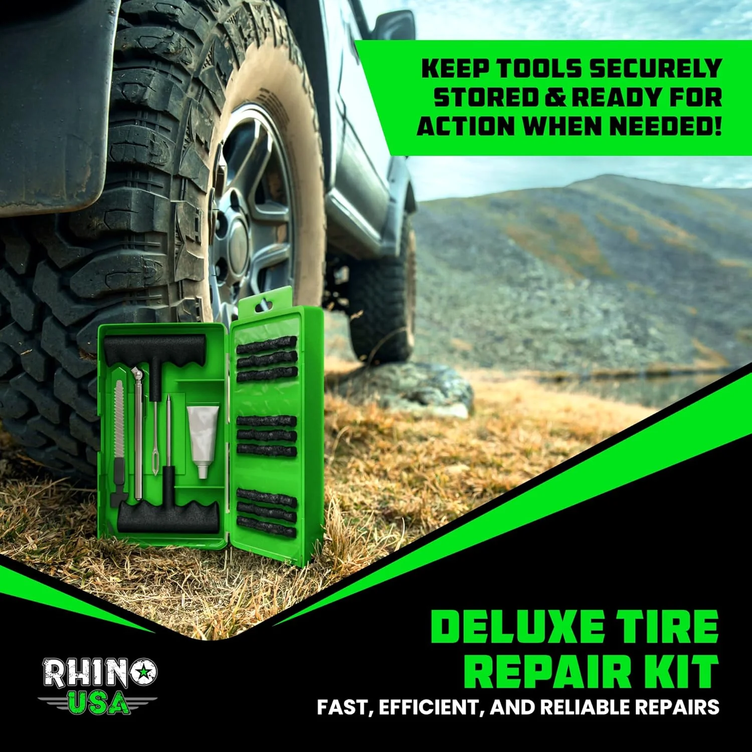 14-Piece Compact Tire Repair Kit - Image 7