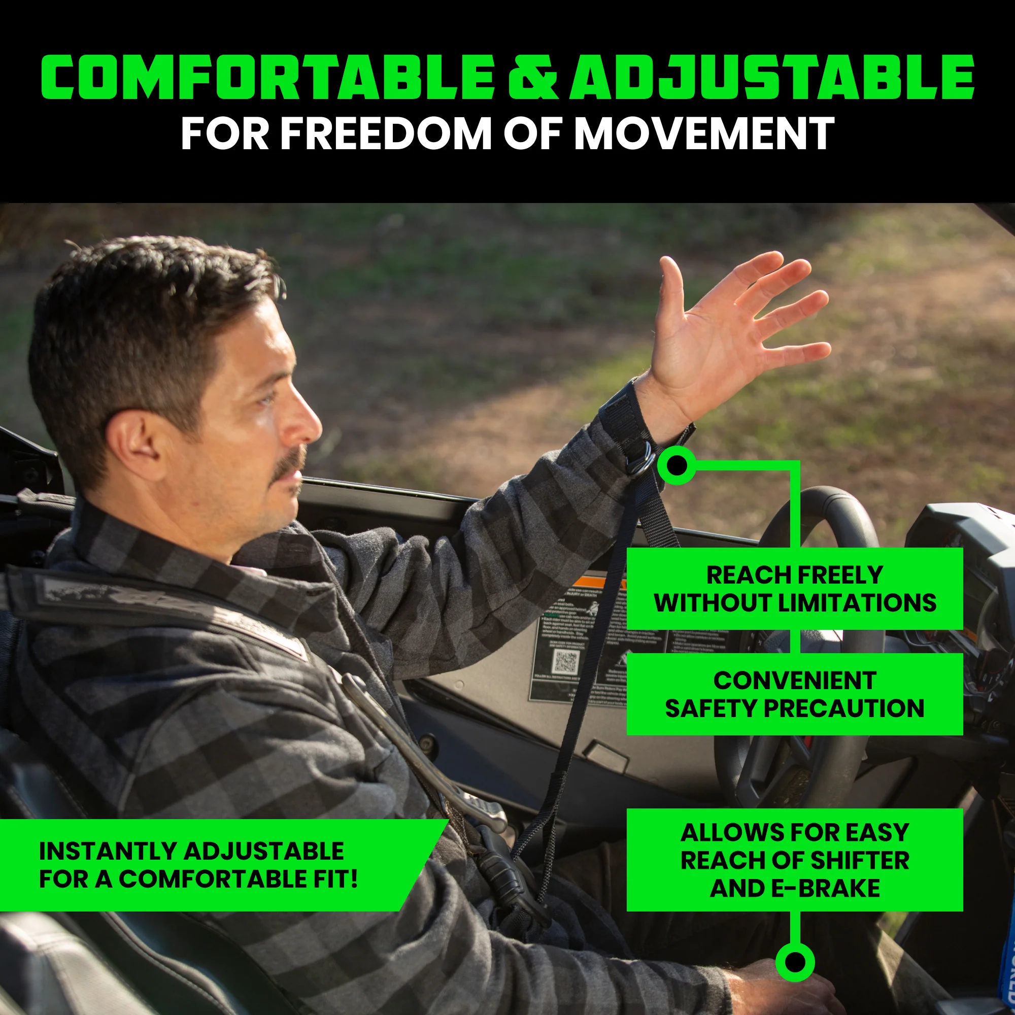 UTV Safety Wrist Restraints (Pair) - Image 10