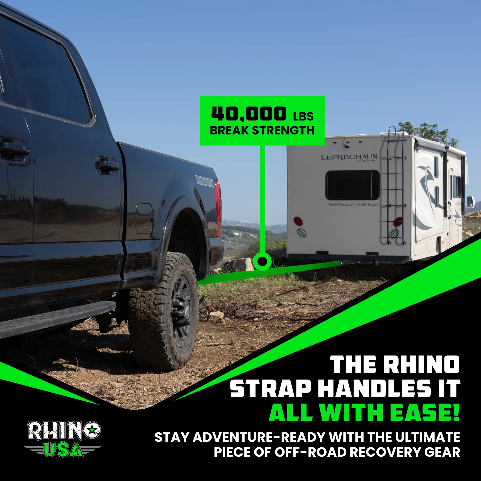 4" x 30' Ultimate Recovery Tow Strap - Image 19