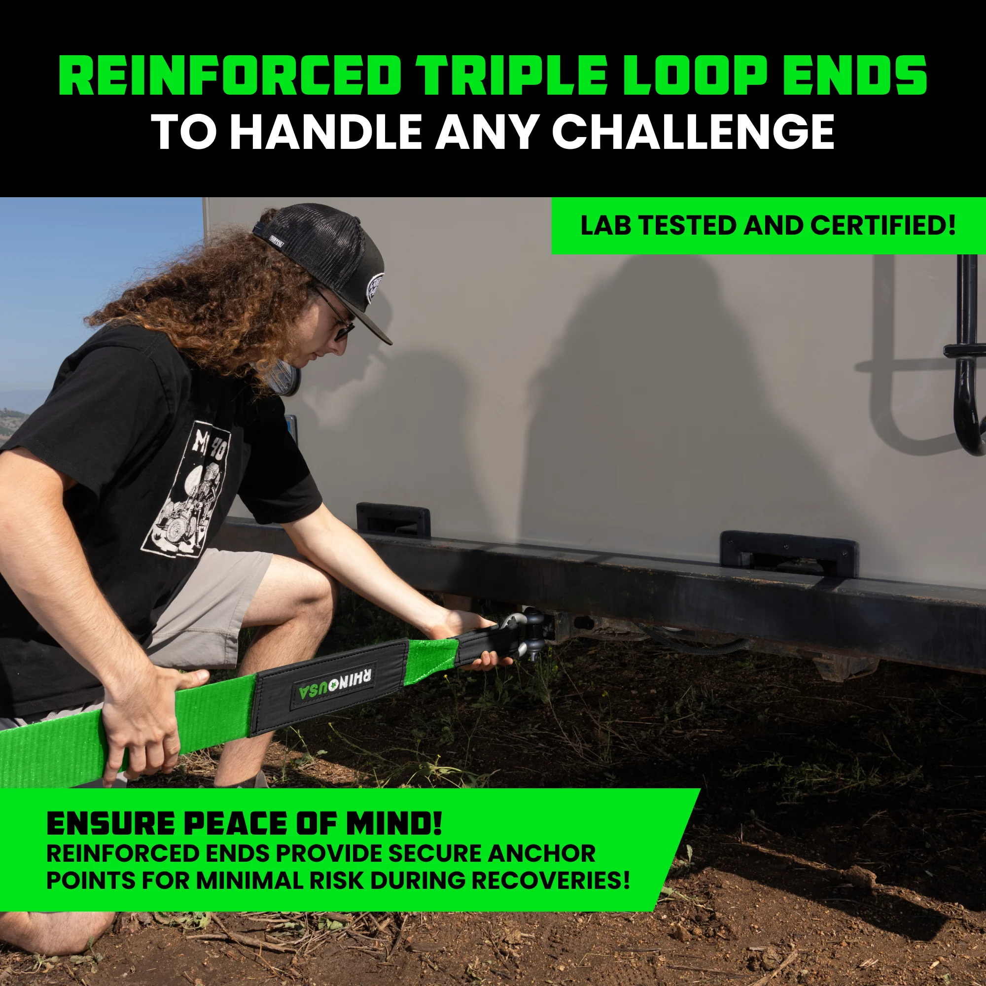 4" x 30' Ultimate Recovery Tow Strap - Image 23