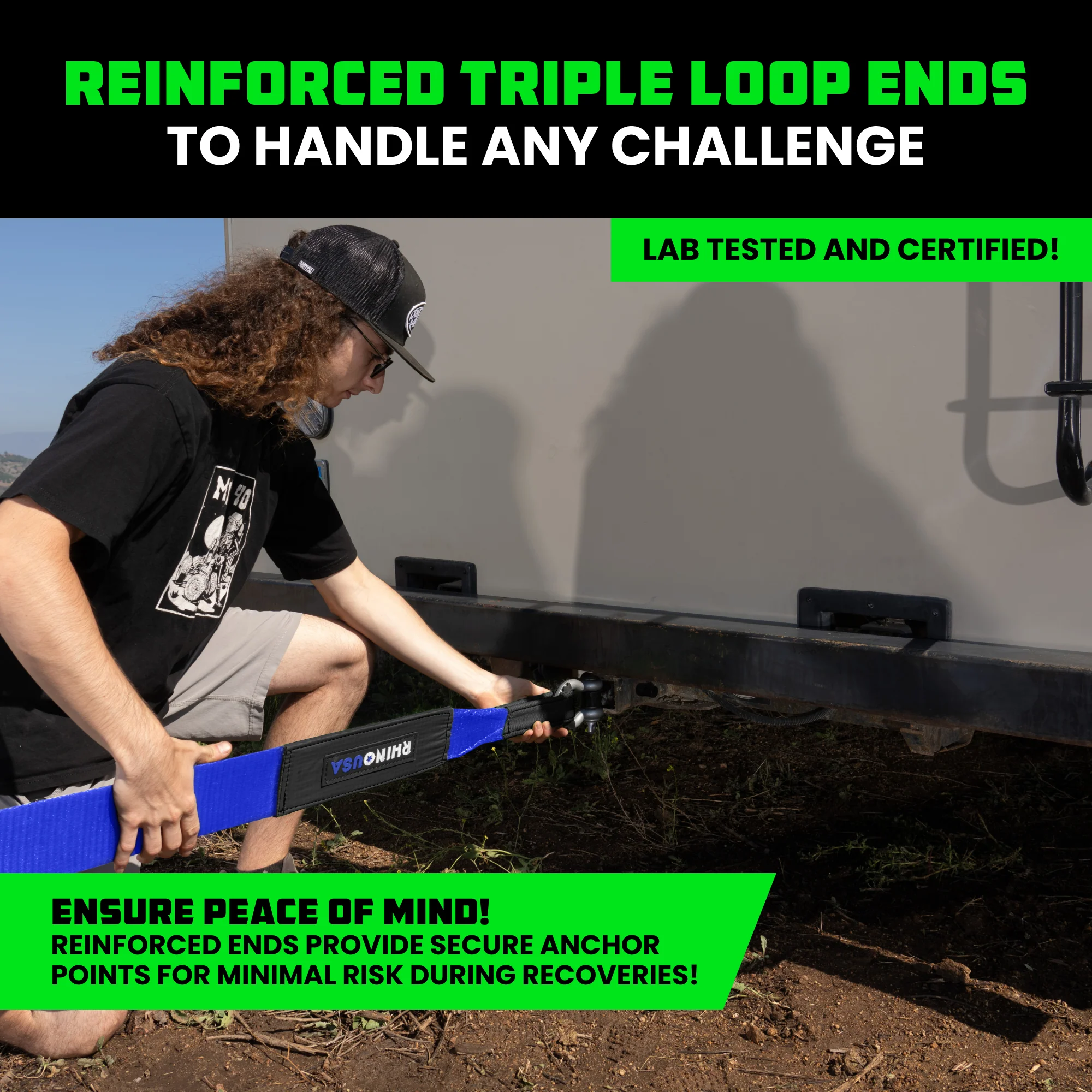 4" x 30' Ultimate Recovery Tow Strap - Image 26