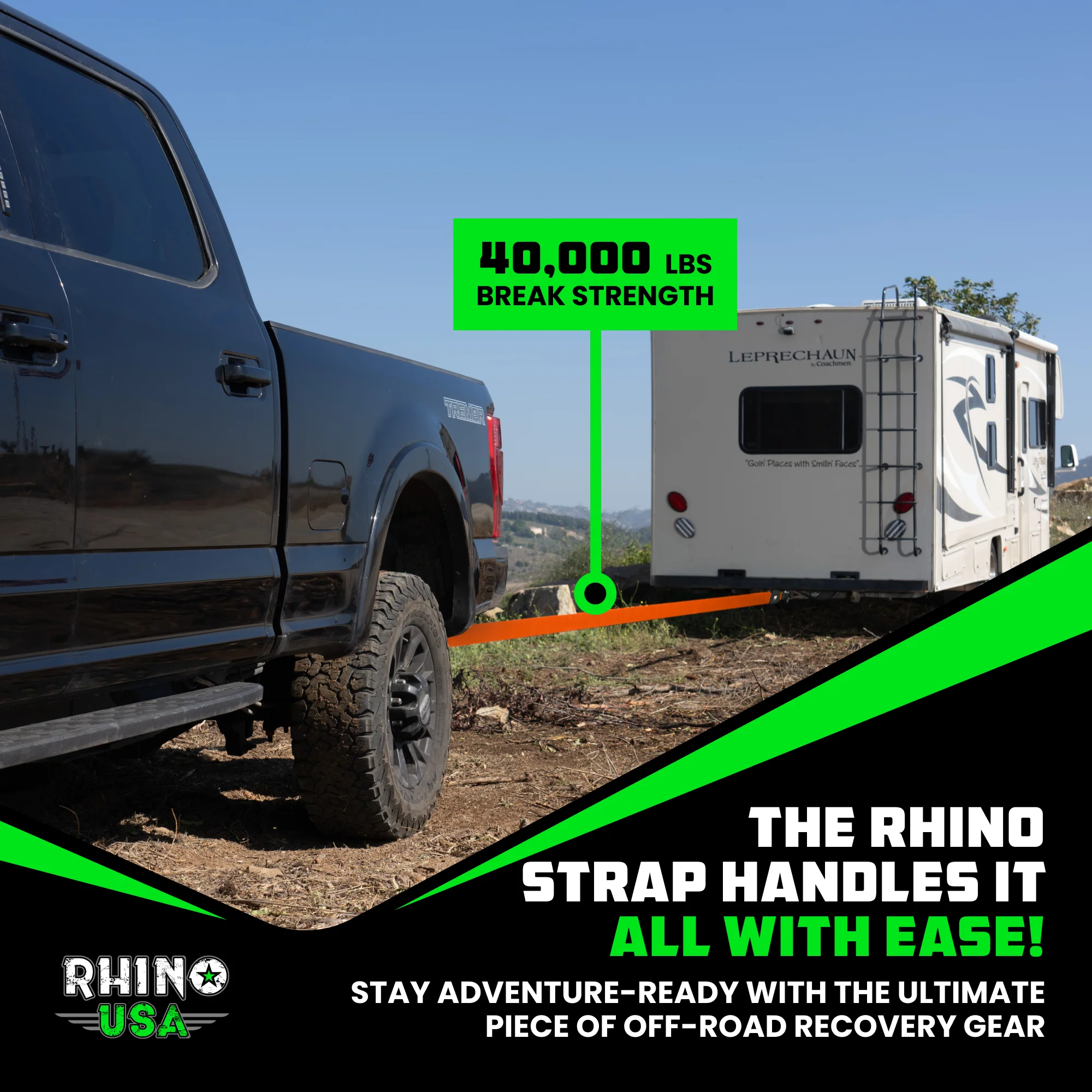 4" x 30' Ultimate Recovery Tow Strap - Image 32